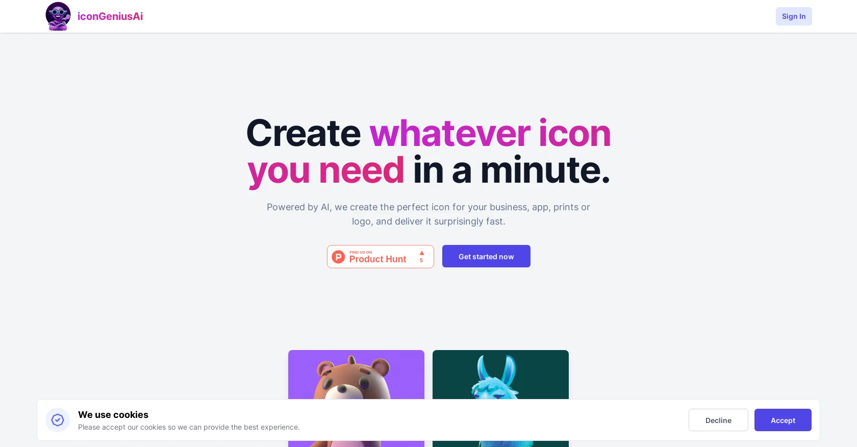 IcongeniusAI screenshot