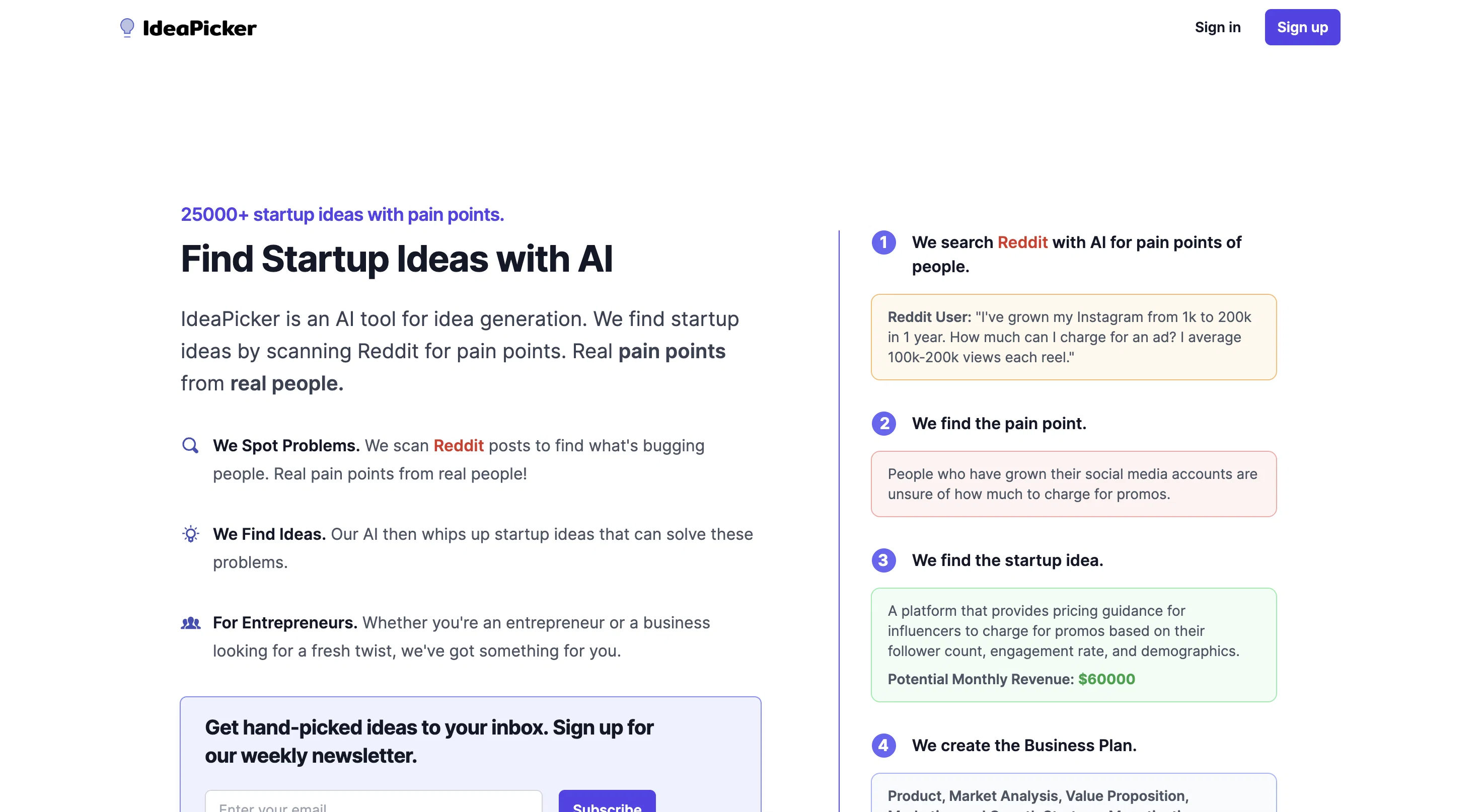 IdeaPicker screenshot
