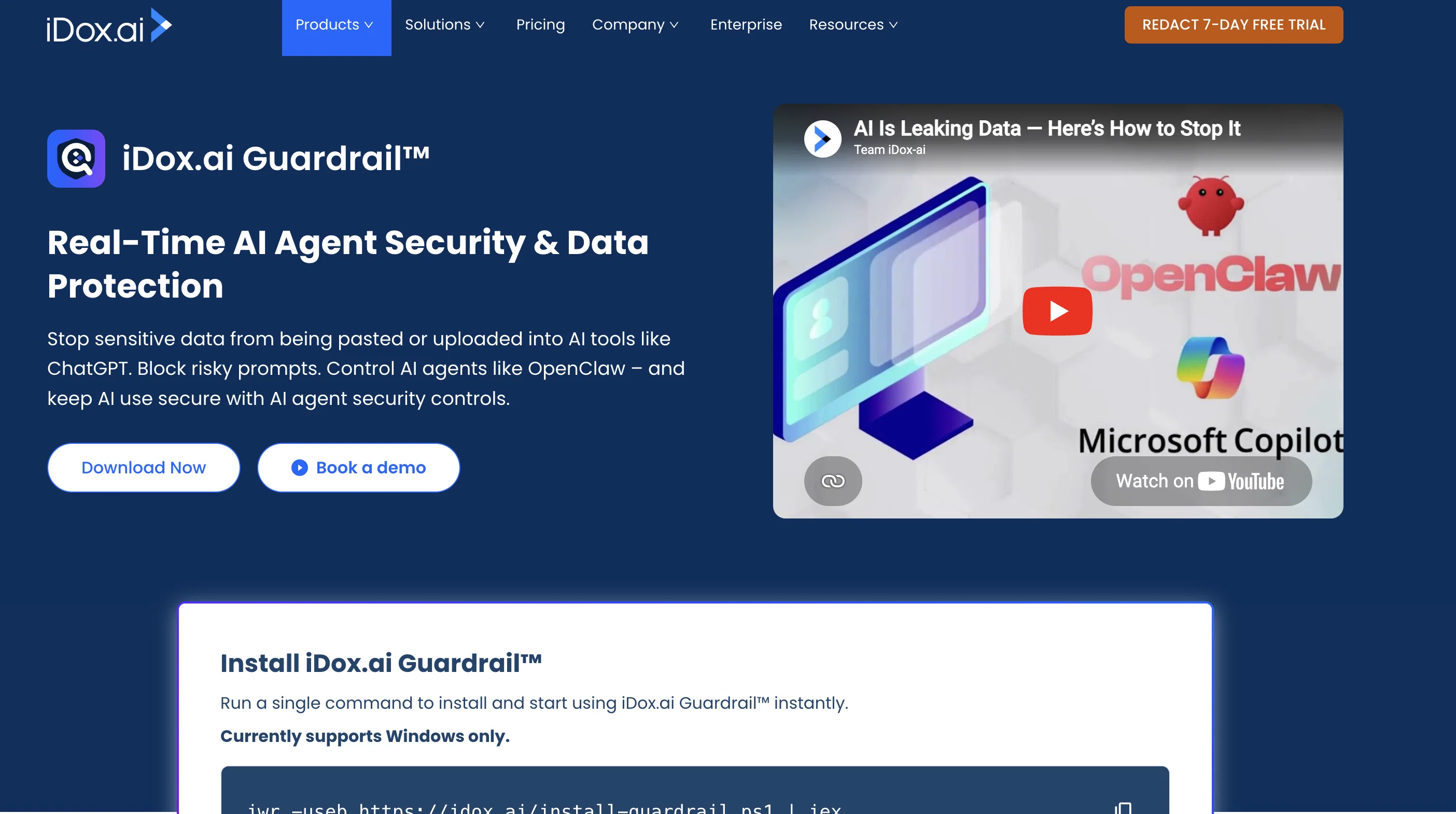 iDox.ai Guardrail screenshot