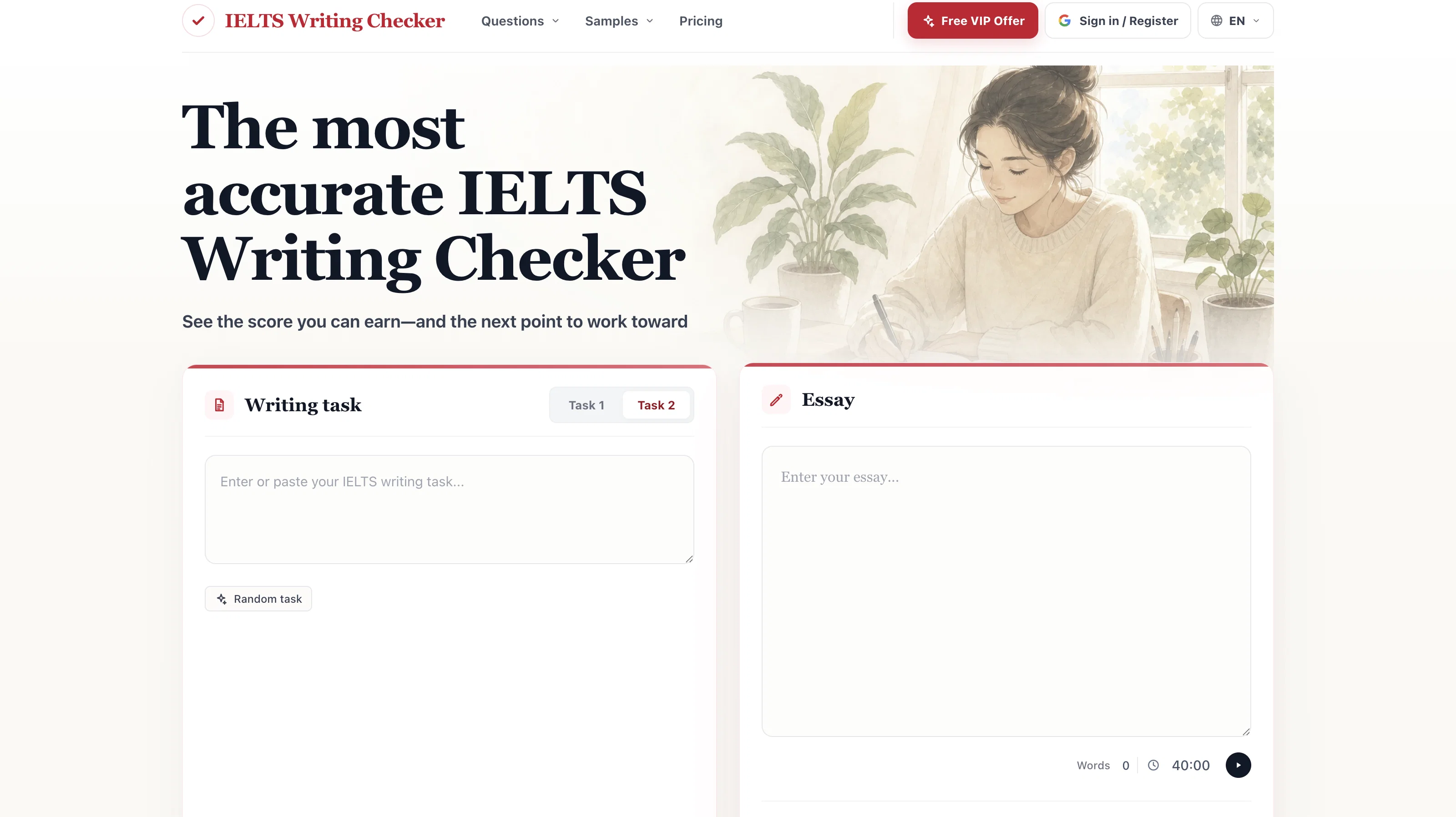 IELTS Writing Checker screenshot
