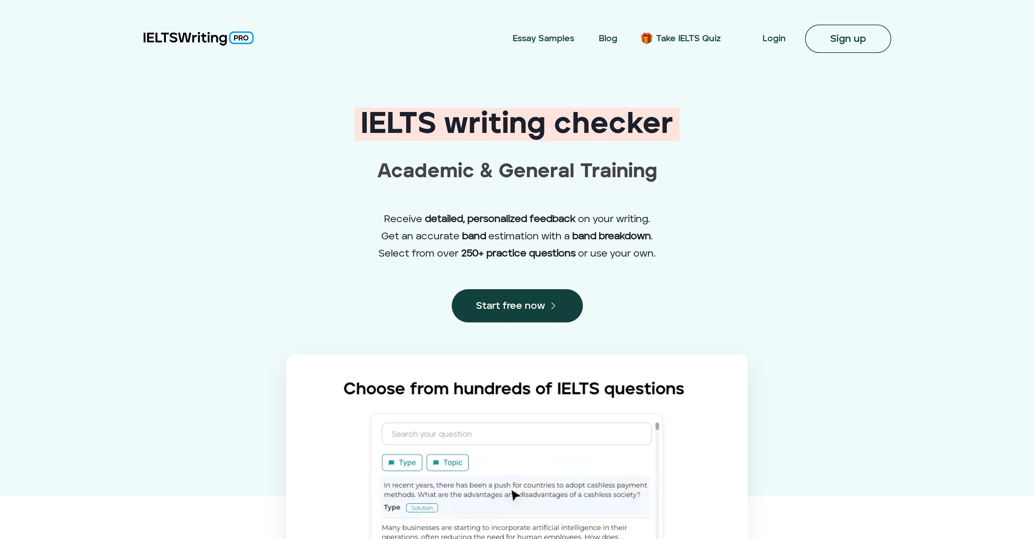 IELTSWritingPro screenshot