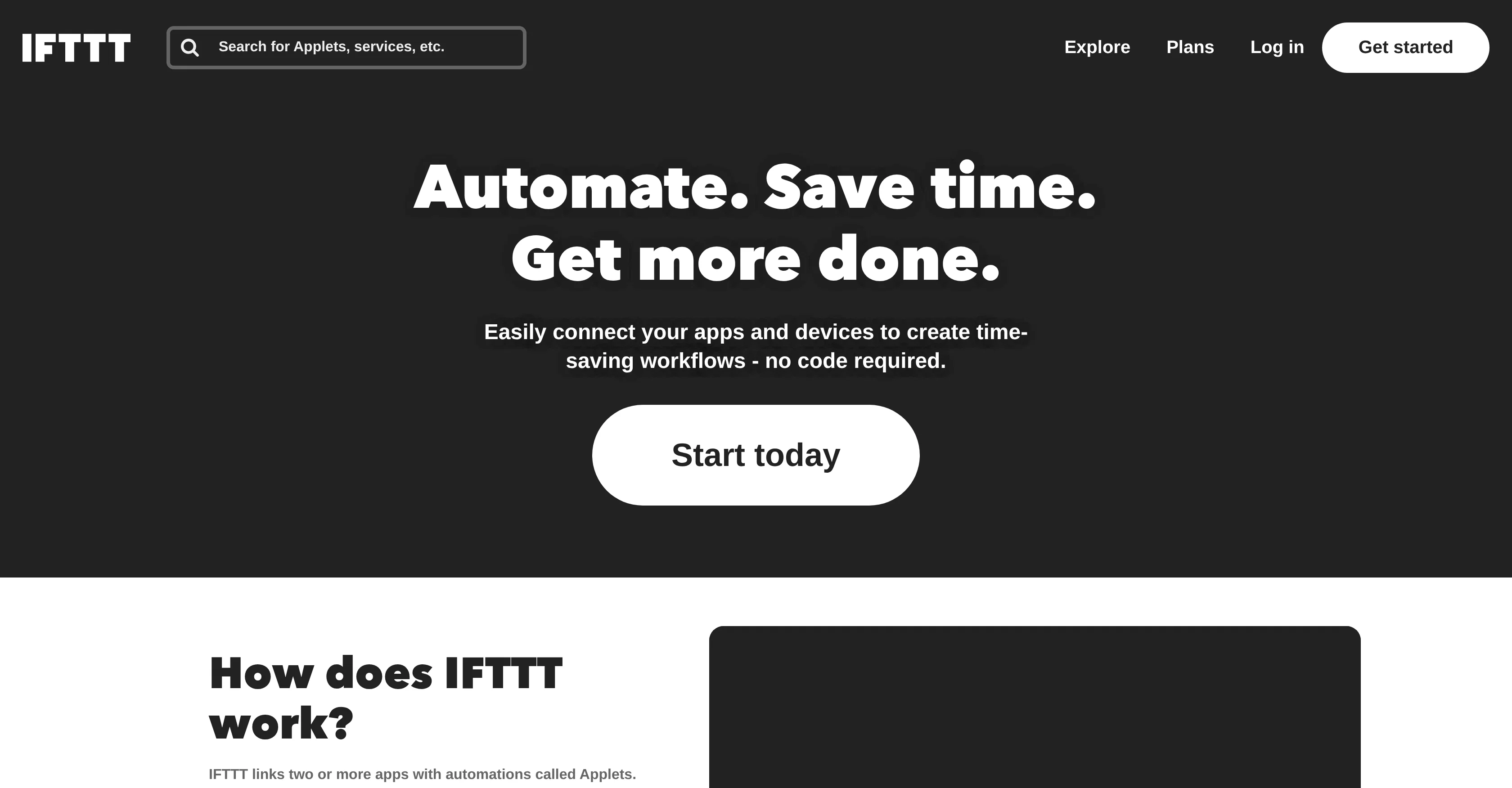 IFTTT screenshot