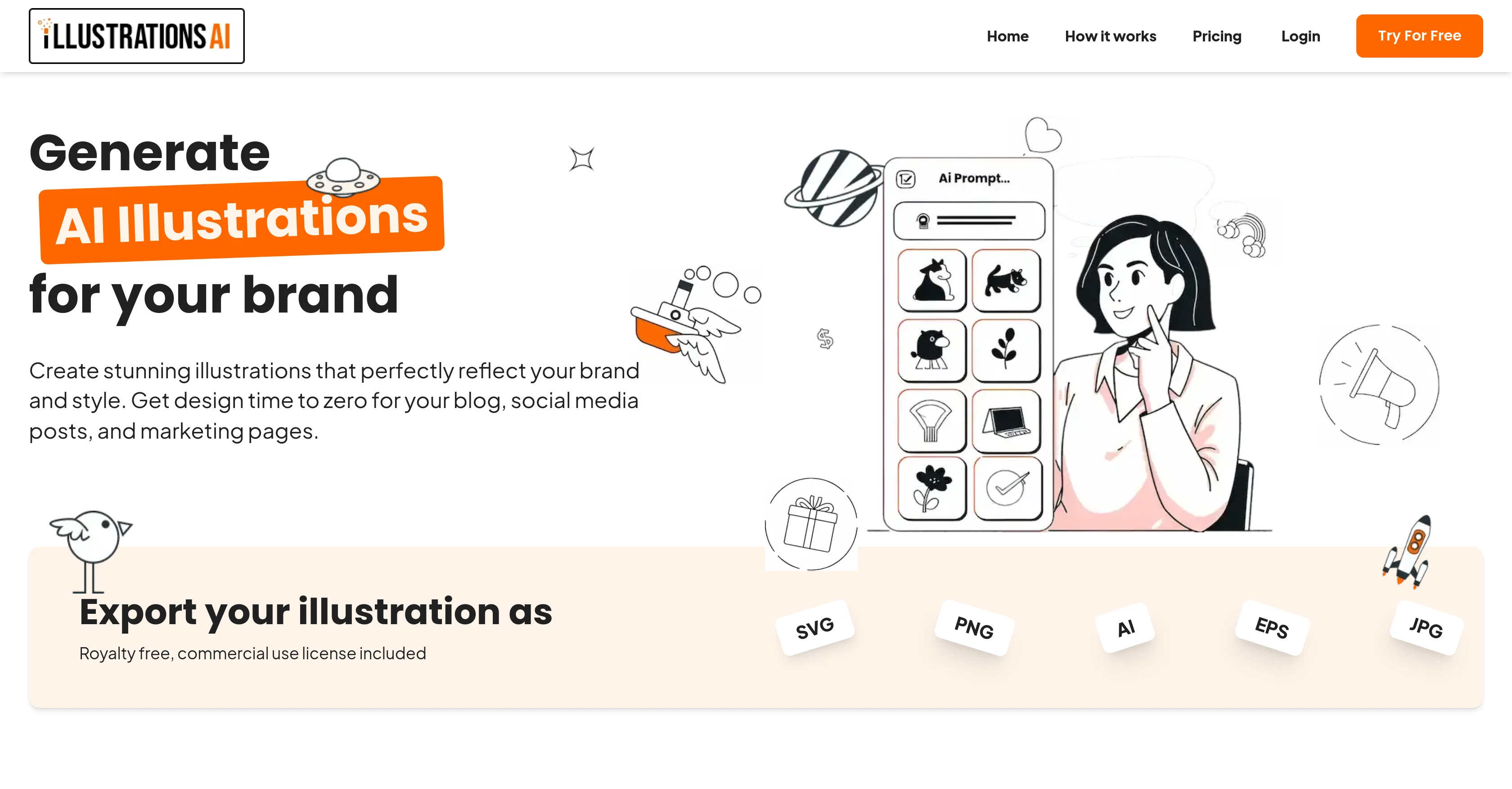 Illustrations AI screenshot