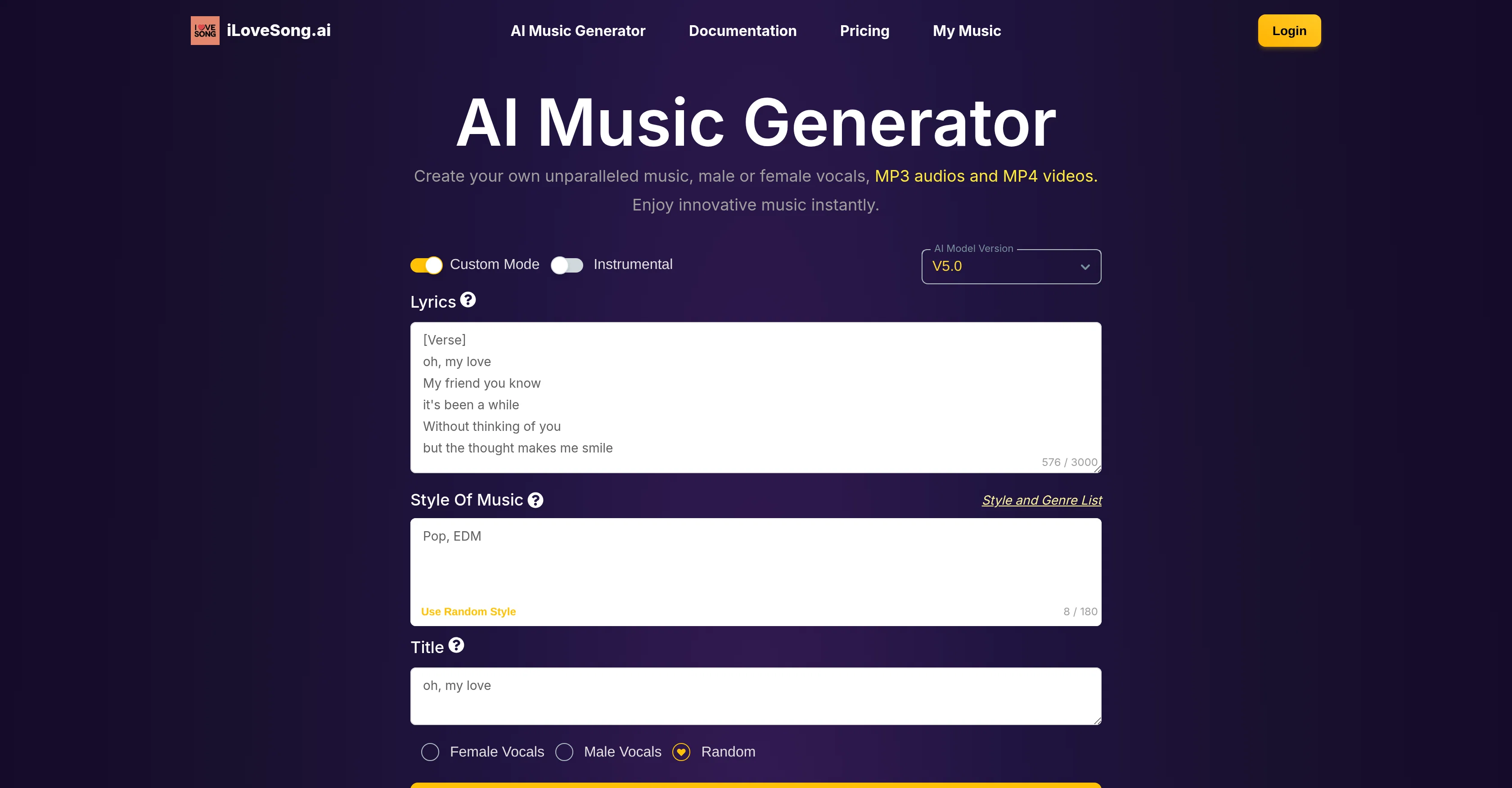 iLoveSong AI screenshot