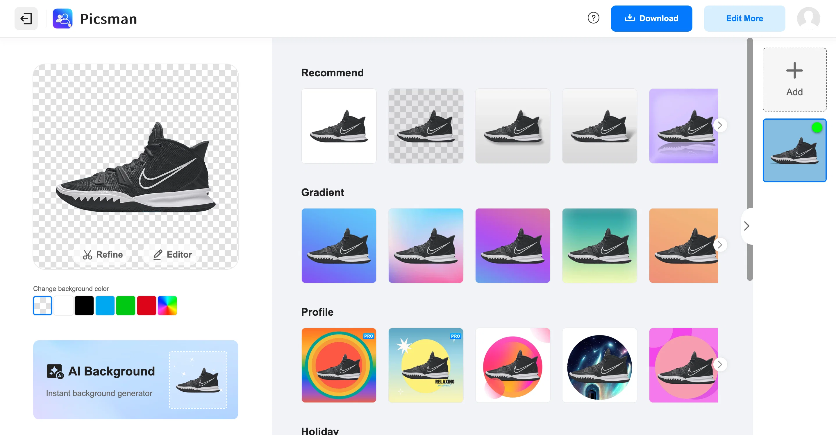 AI Background Remover - Picsman screenshot