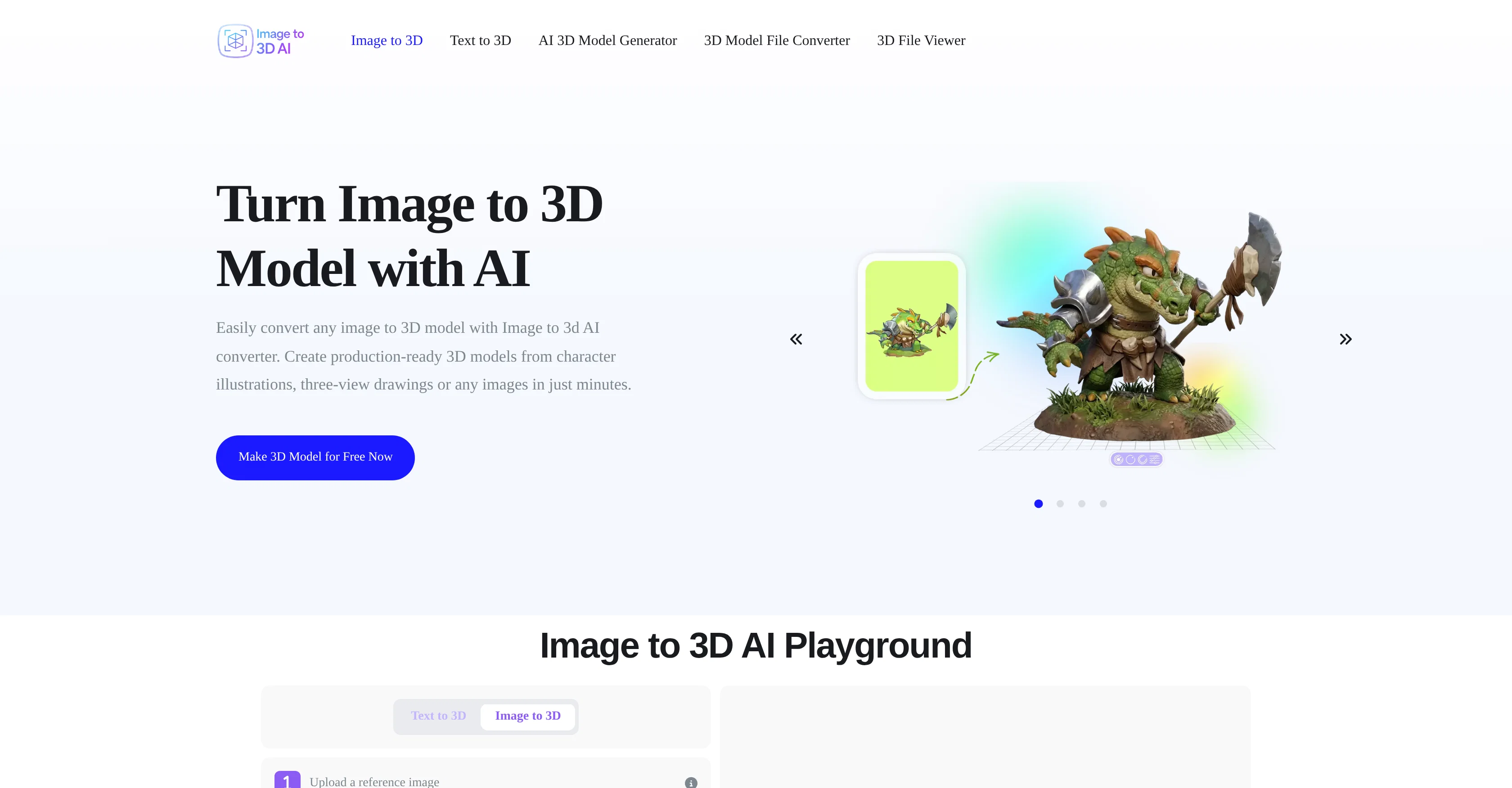 Image-to-3D.ai screenshot