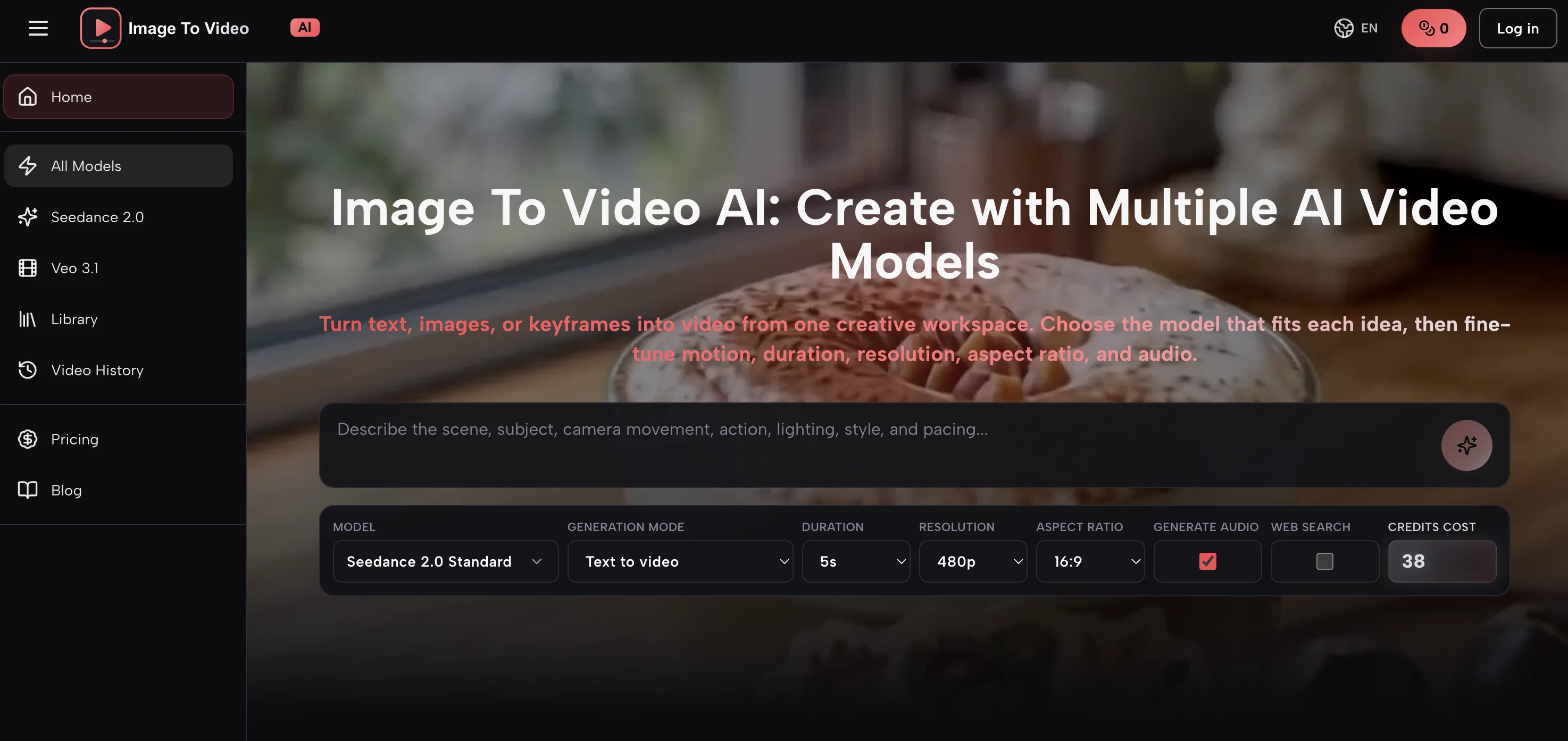 ImageToVideo AI.org screenshot