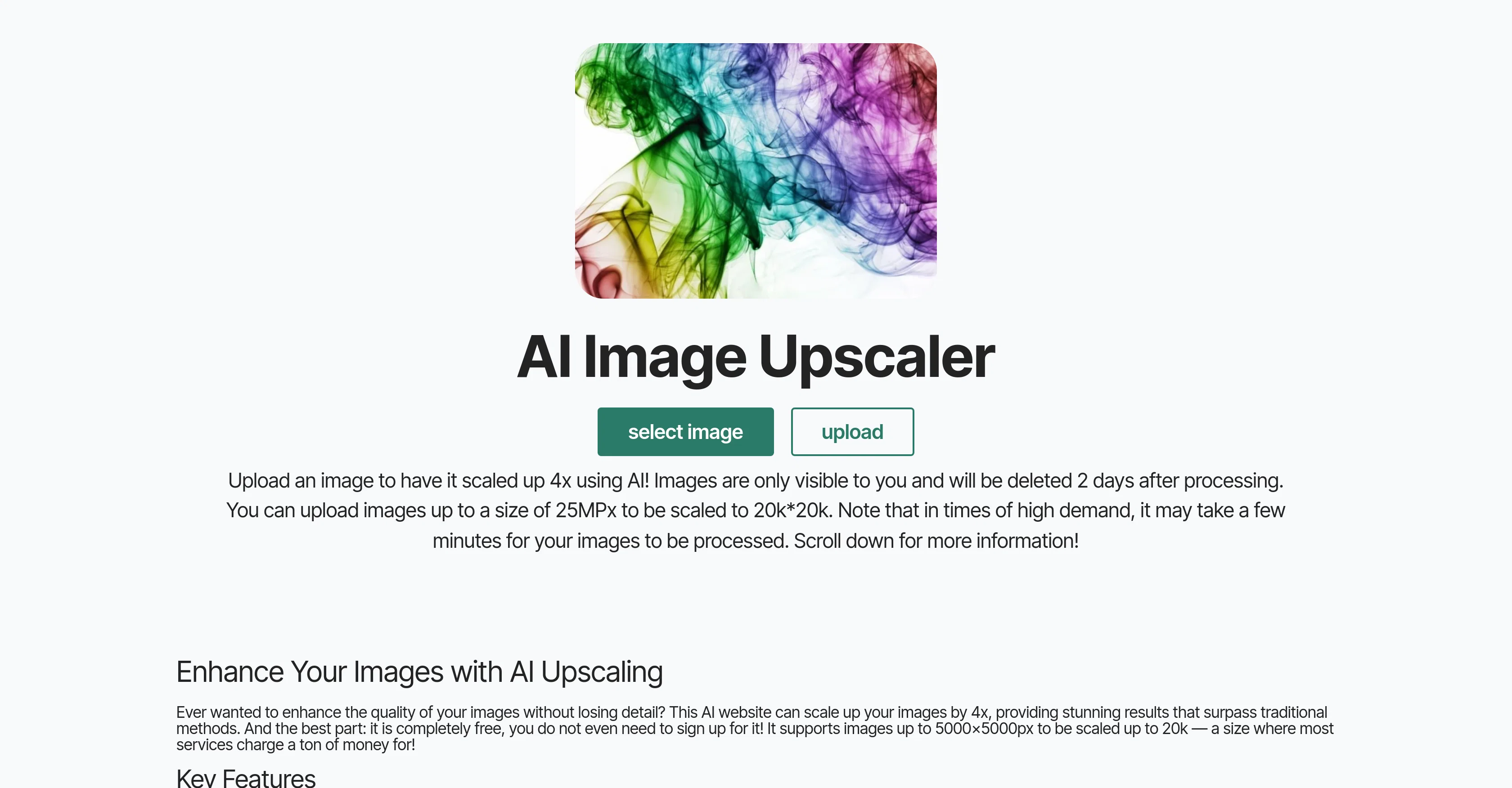 ImageUpscaling.net screenshot