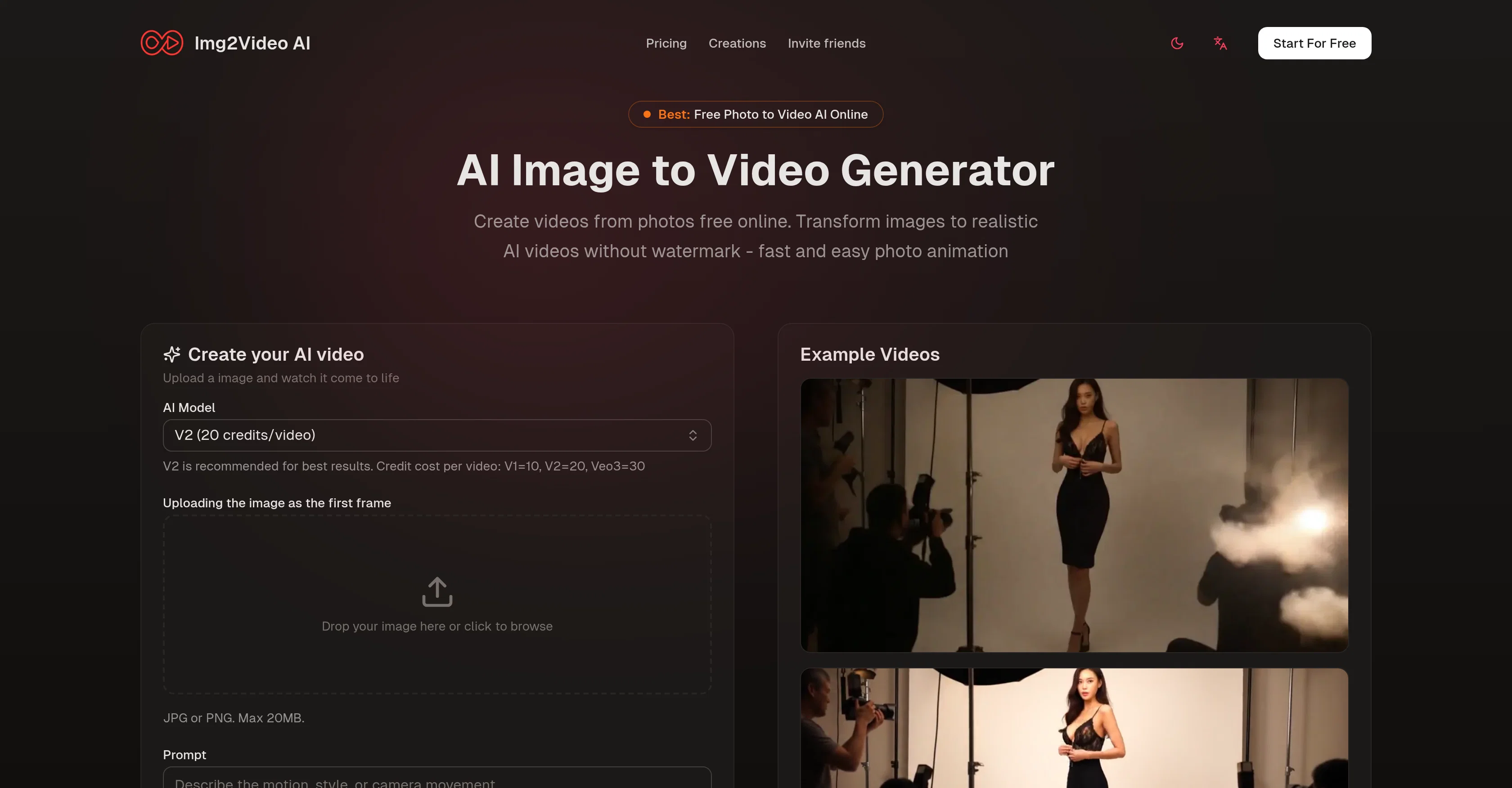 Img2Video AI screenshot