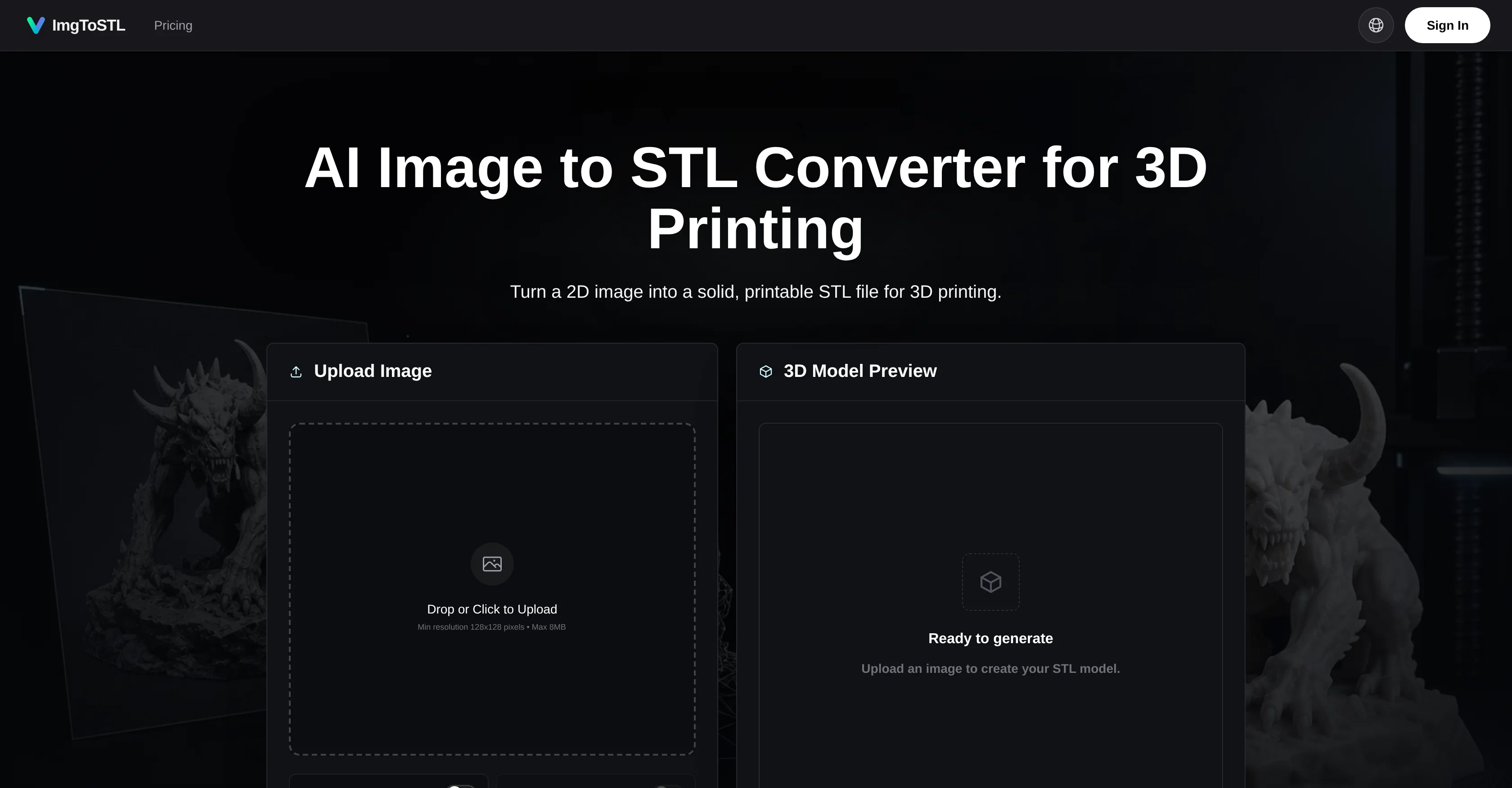 Image to STL screenshot