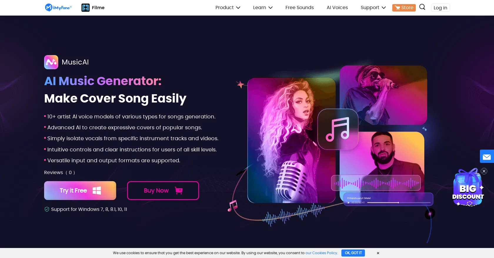 iMyFone MusicAI screenshot