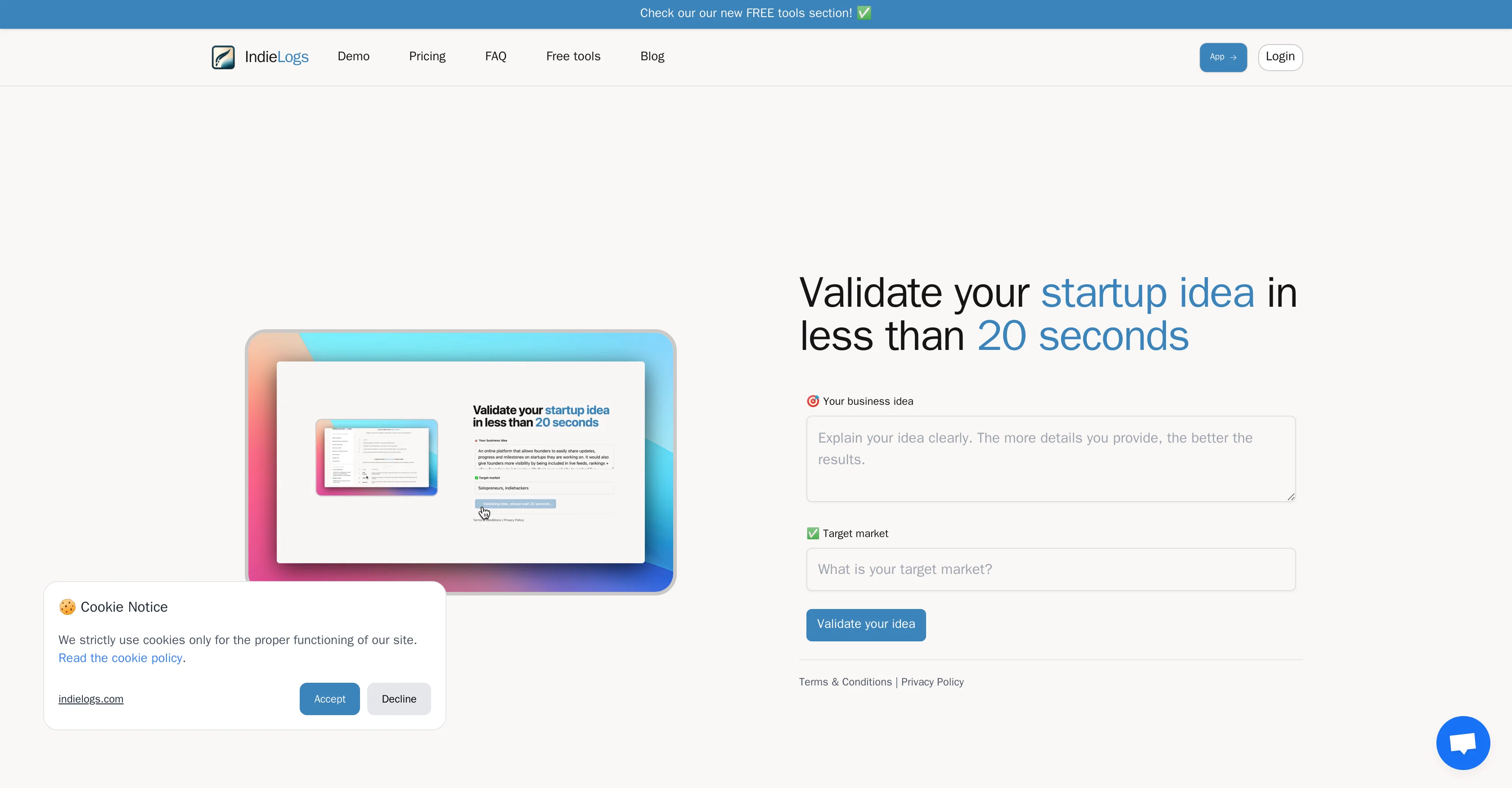 Indie Logs screenshot