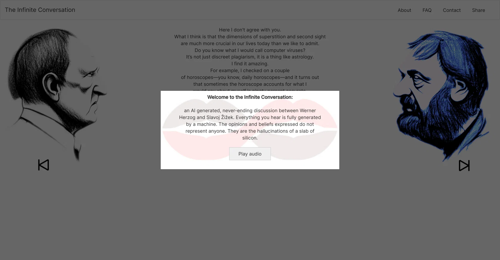 Infiniteconversation screenshot