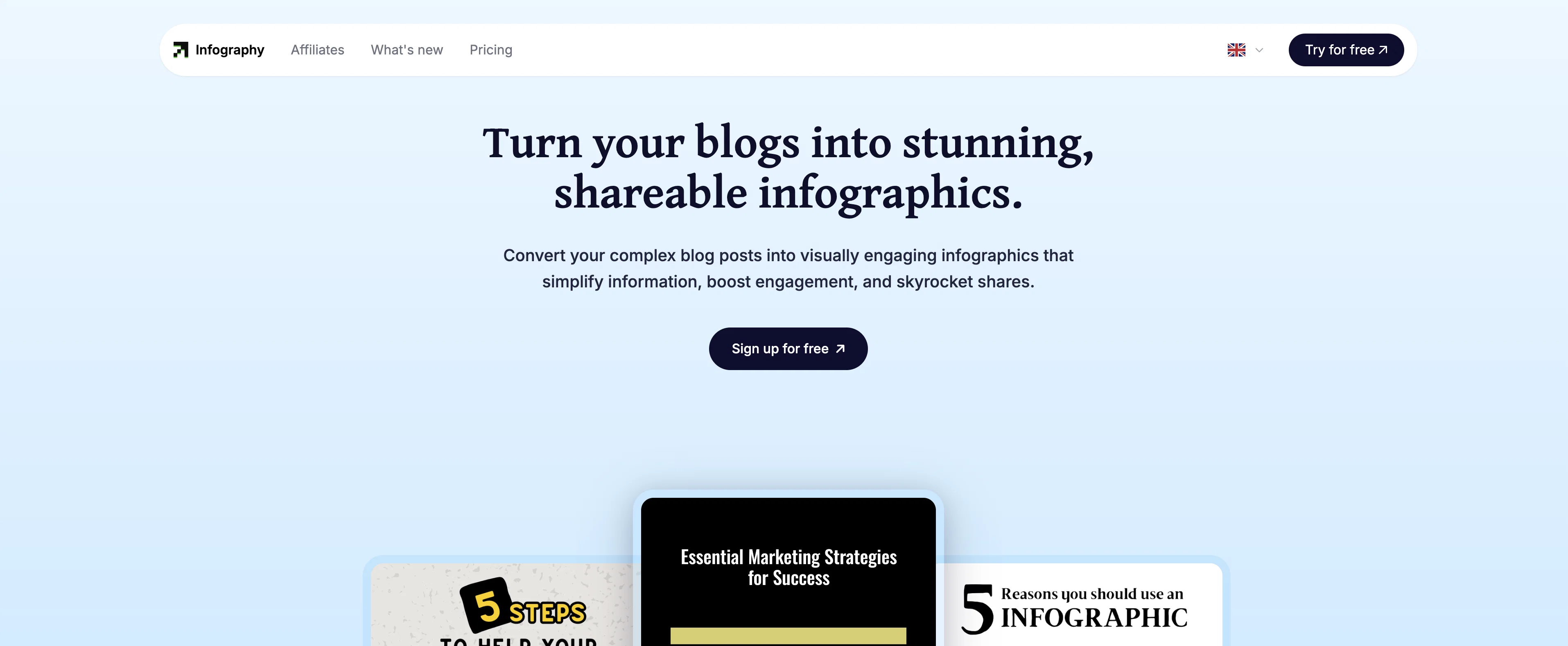 Infography screenshot