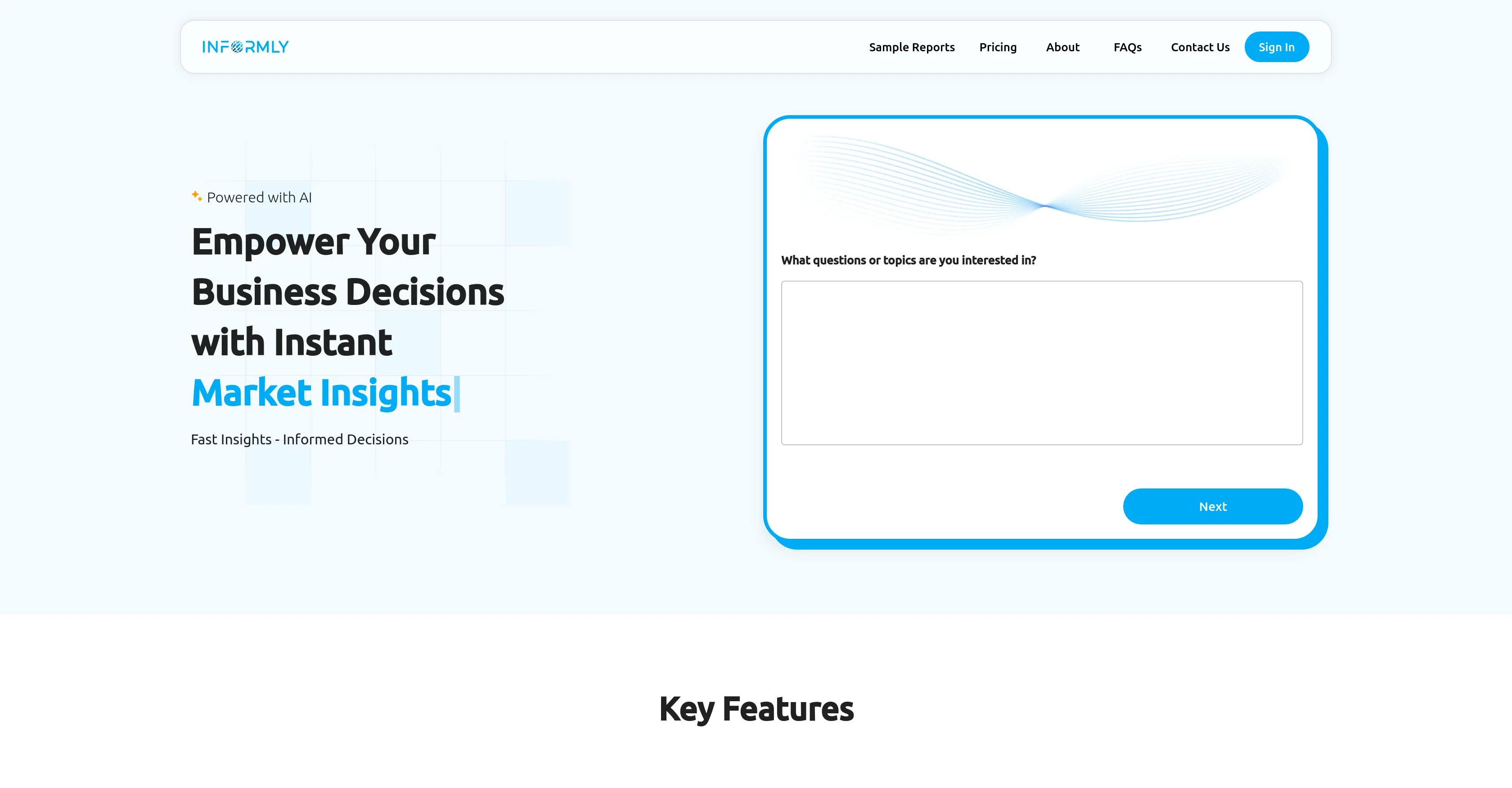 Informly screenshot