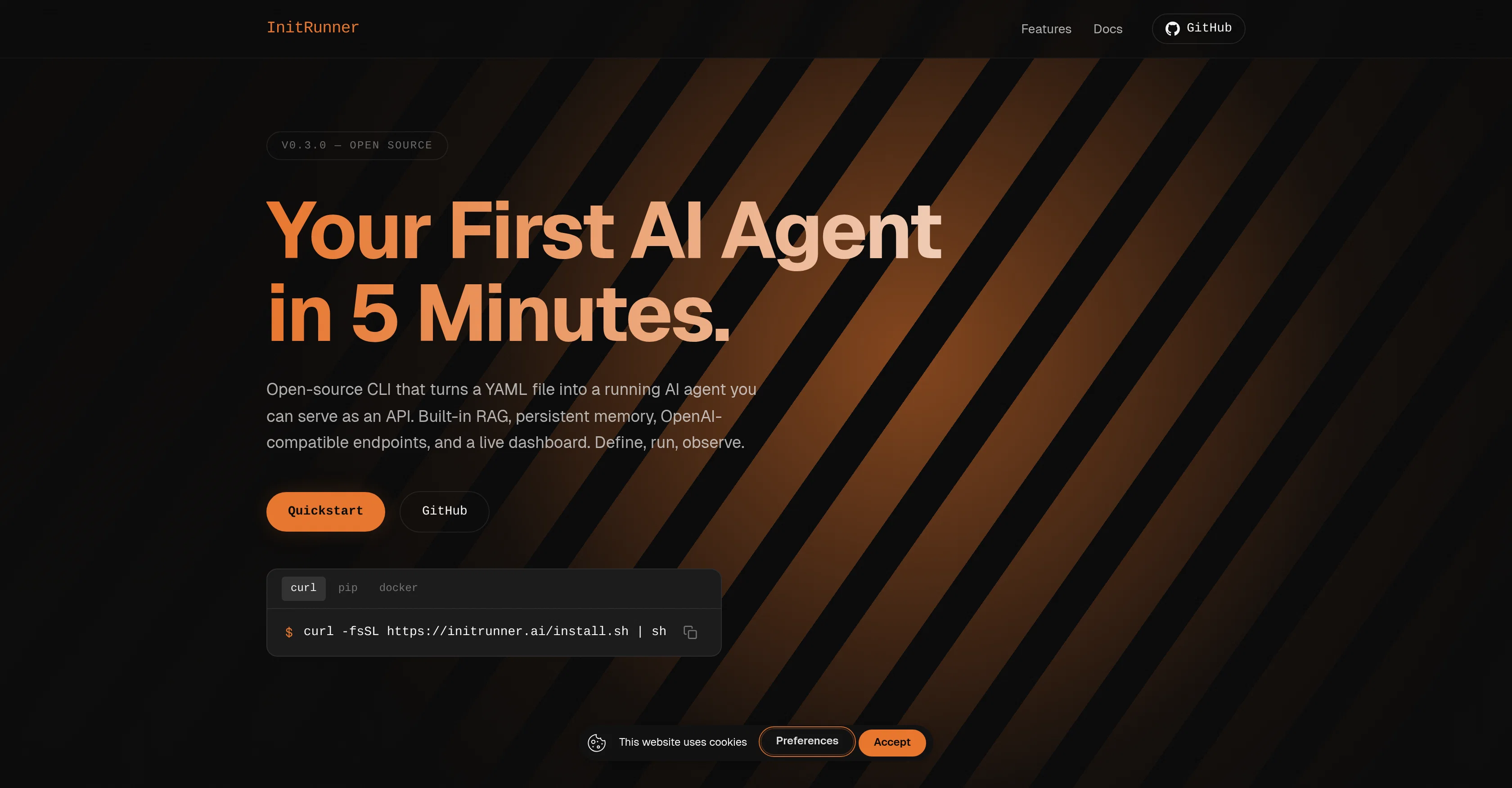 InitRunner screenshot