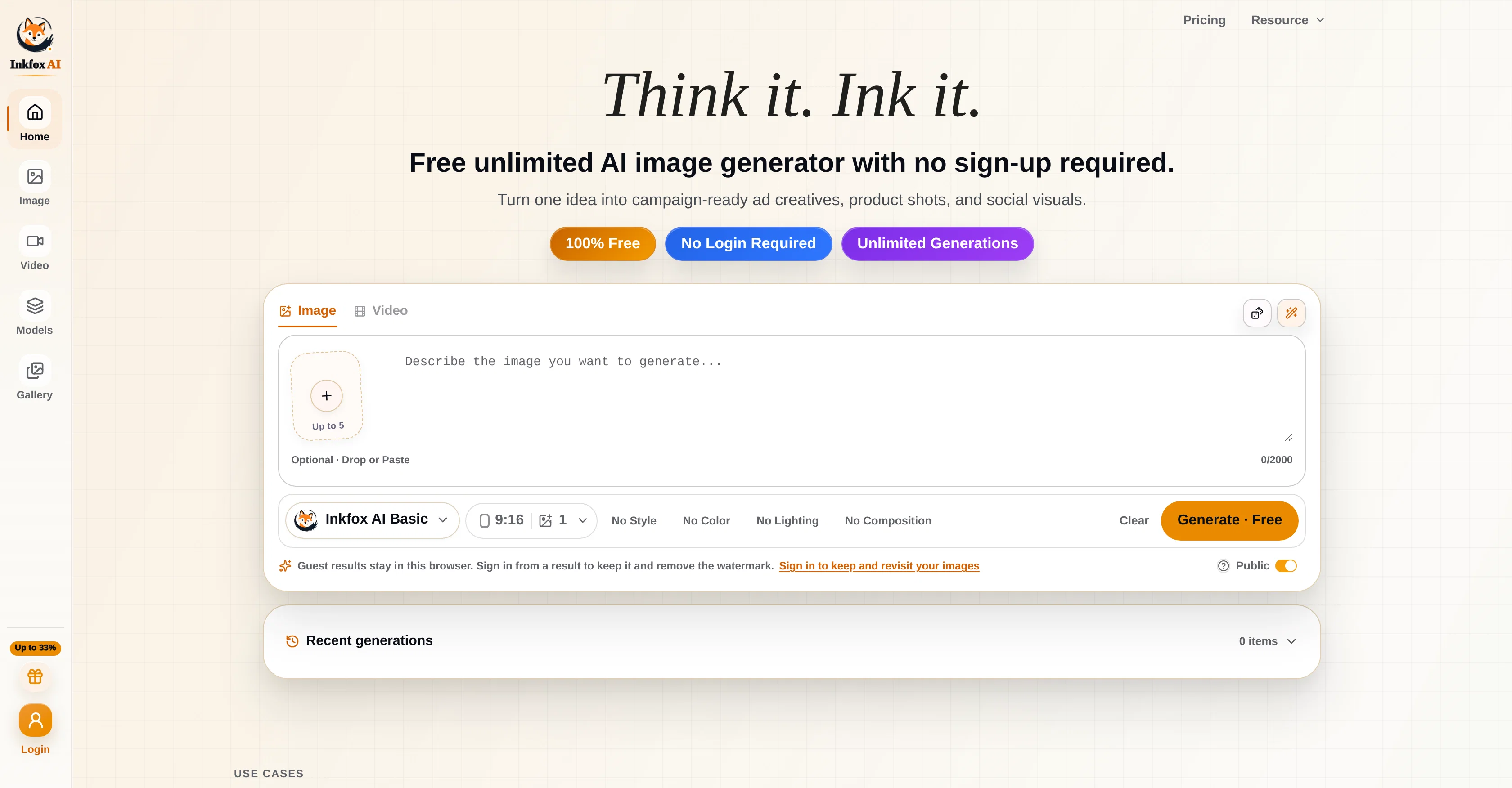 Inkfox AI screenshot