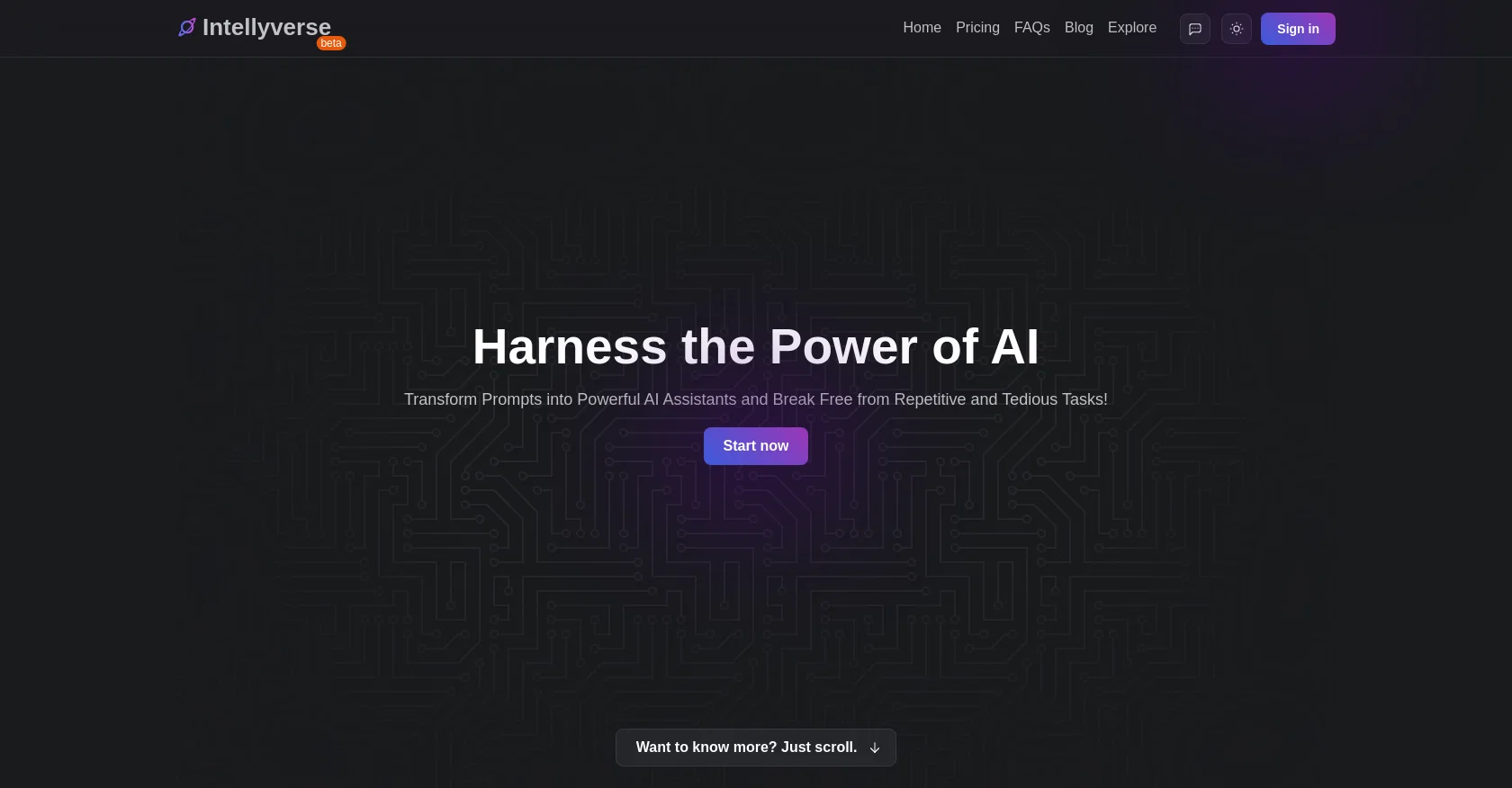 Intellyverse screenshot