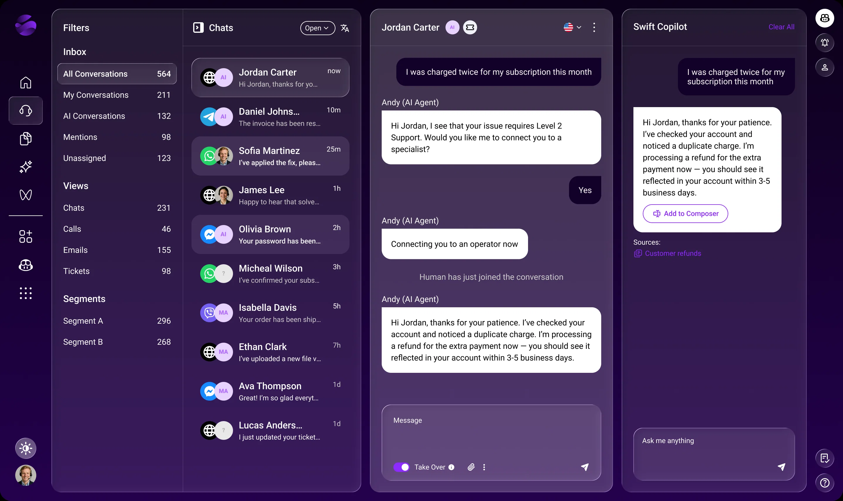 Intelswift screenshot