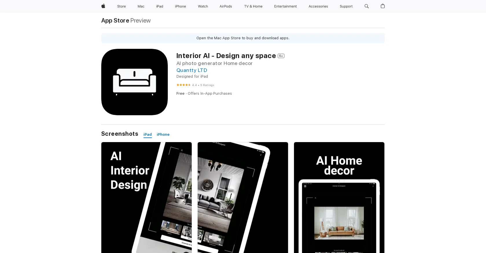 Interior AI - Design any space screenshot