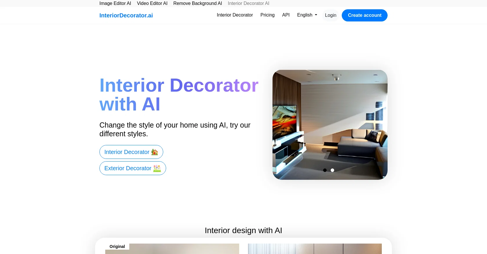 Interior Decorator AI screenshot