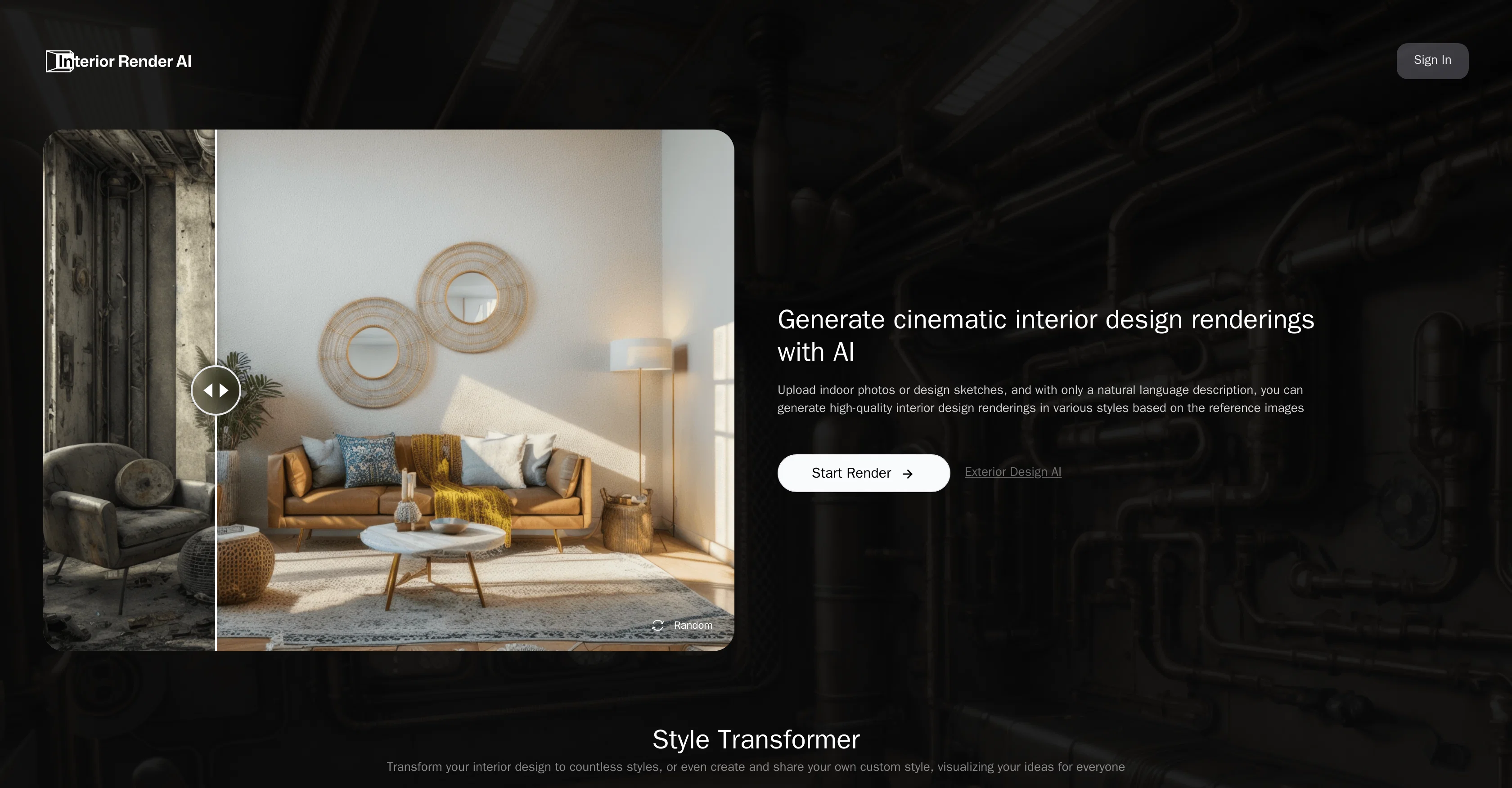 InteriorRenderAI screenshot