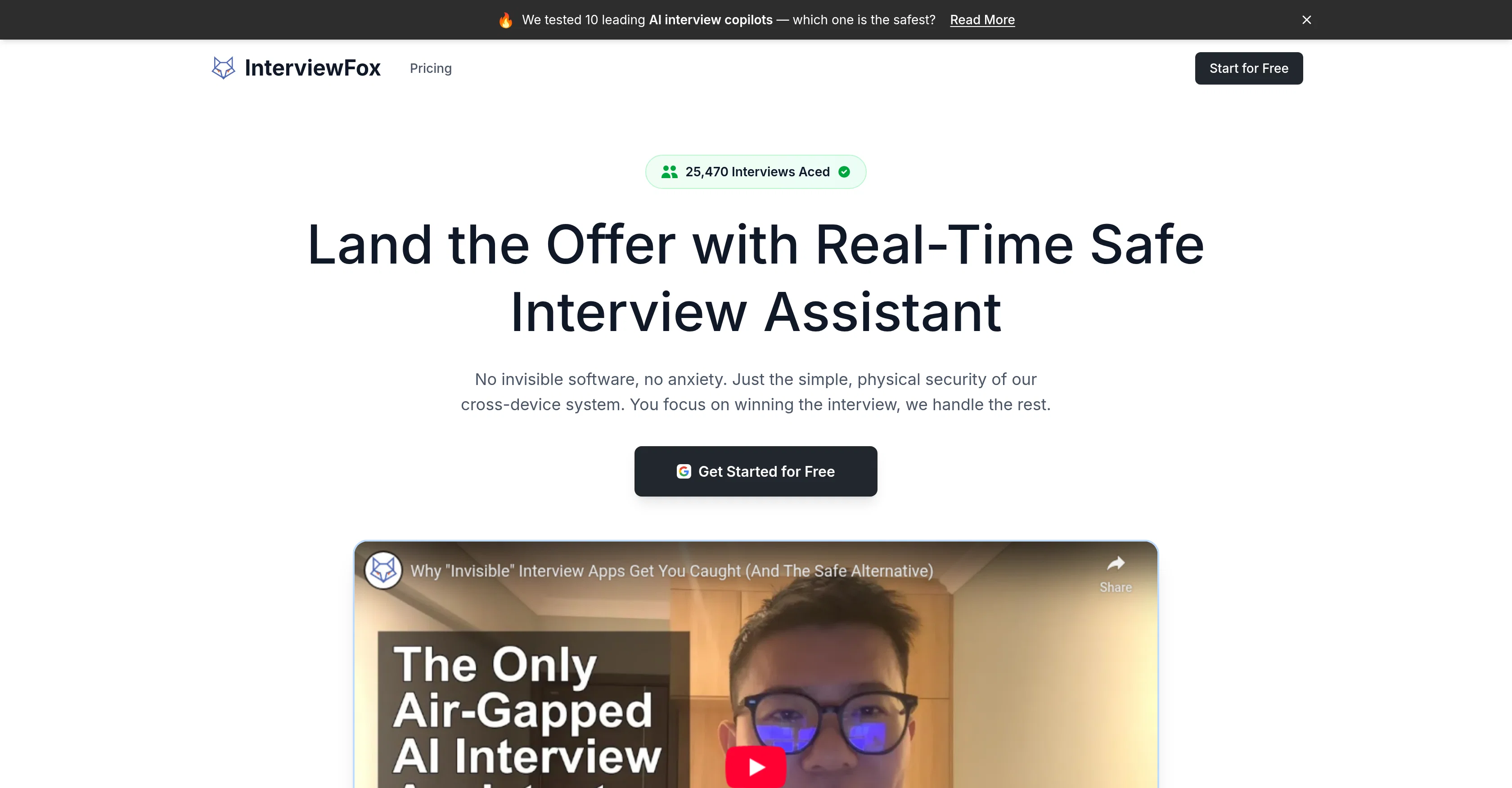 InterviewFox screenshot