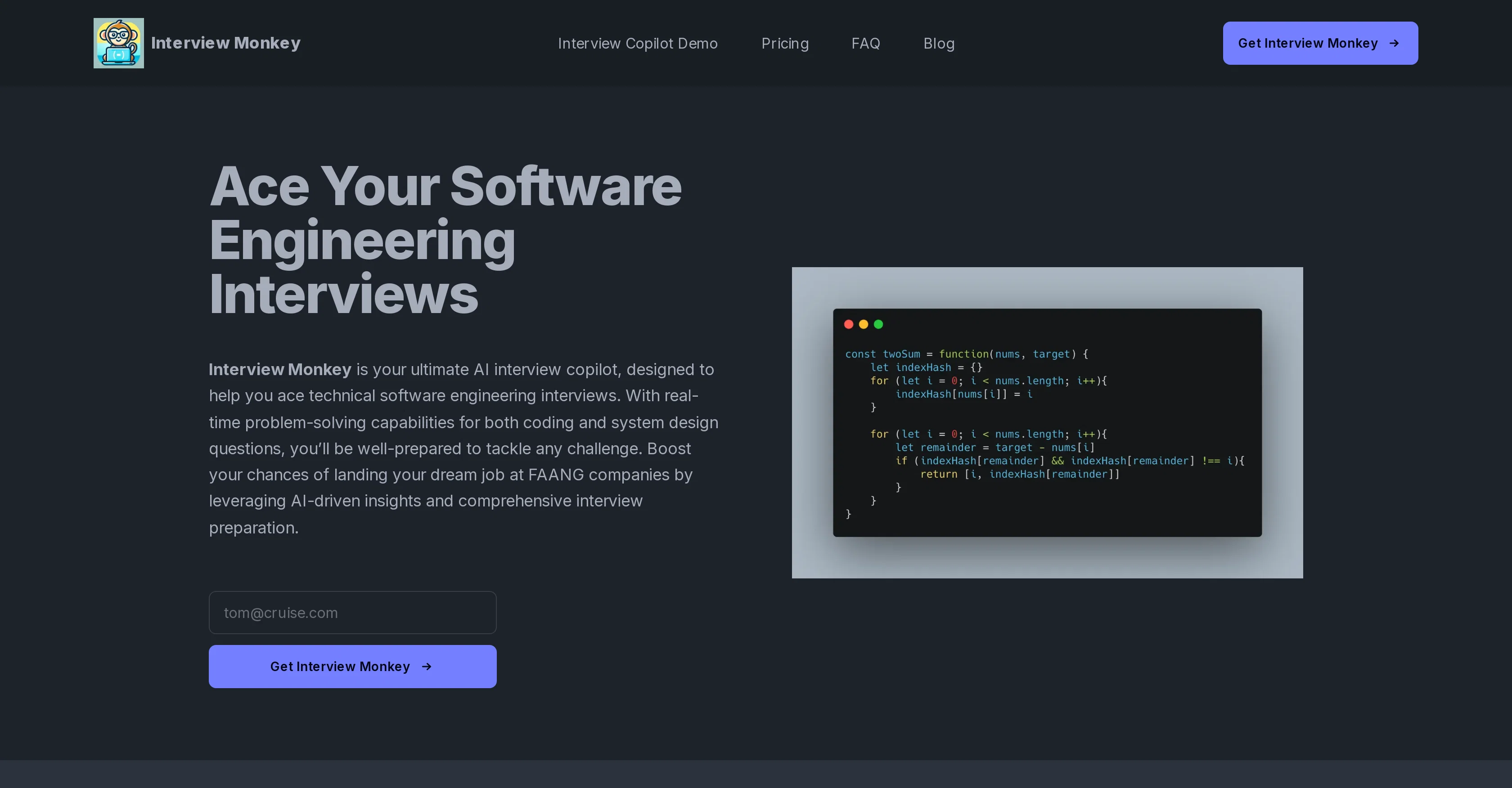 InterviewMonkey screenshot