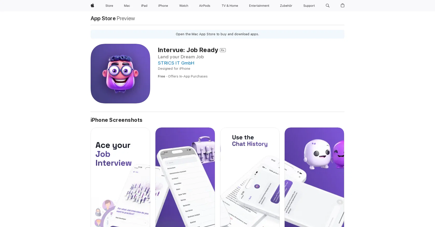 Intervue screenshot