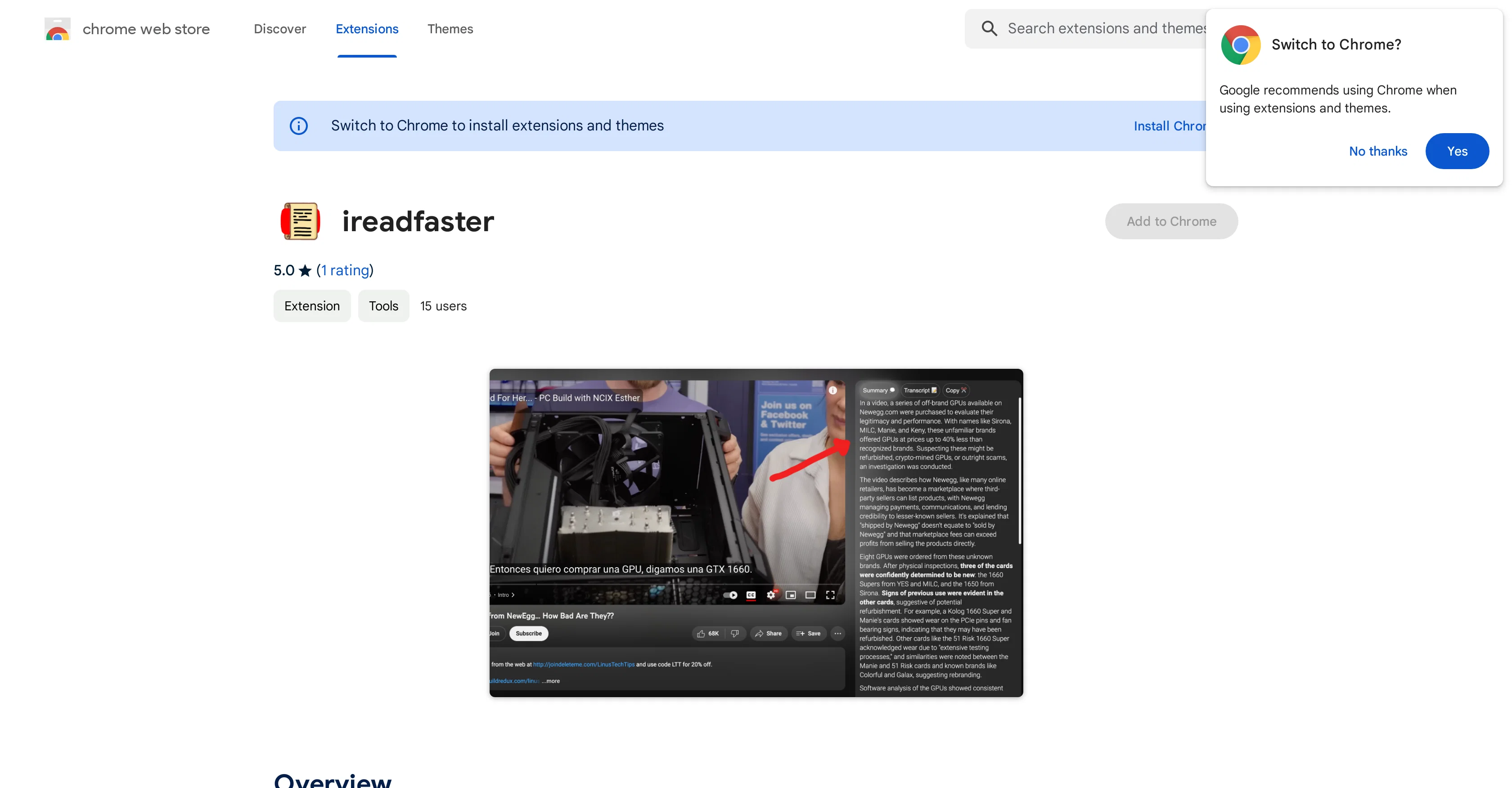 Ireadfaster screenshot