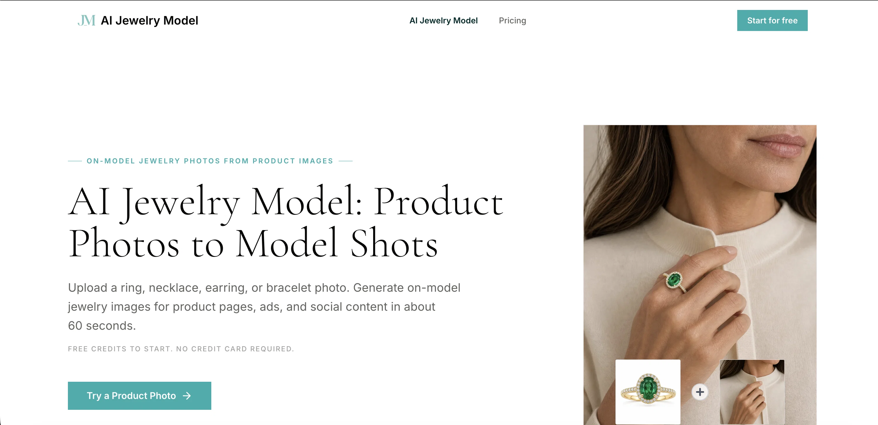 Jewelry Model AI screenshot