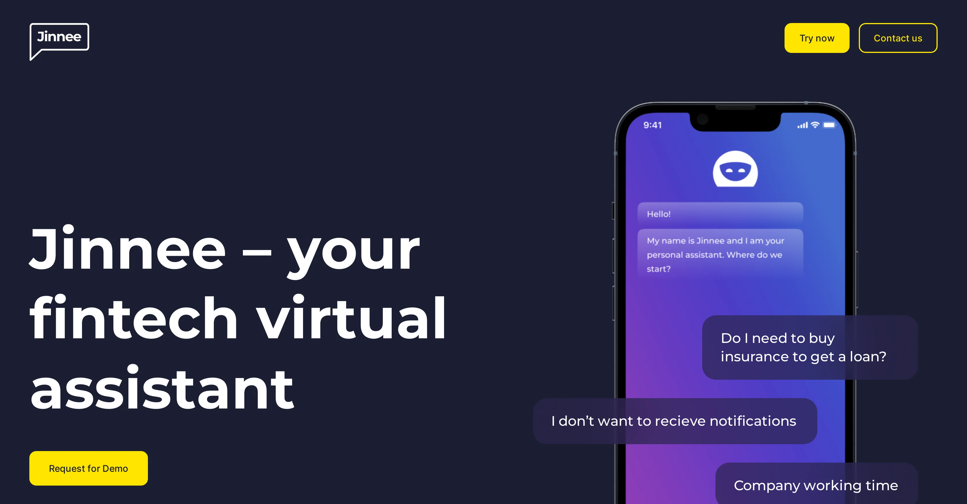Jinnee for Fintech screenshot