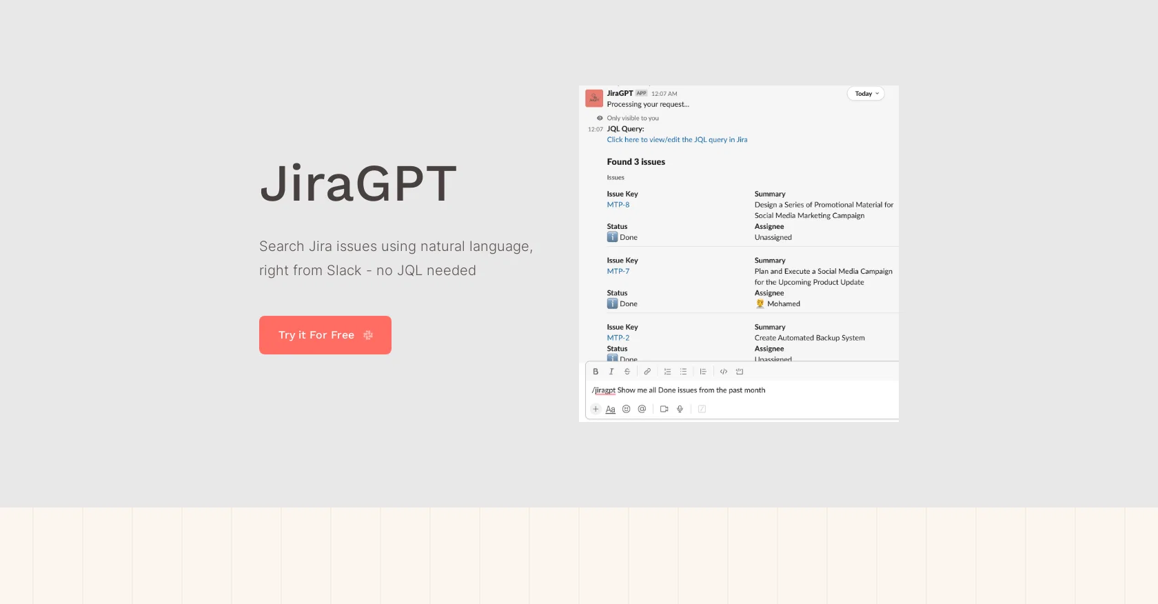 JiraGPT screenshot