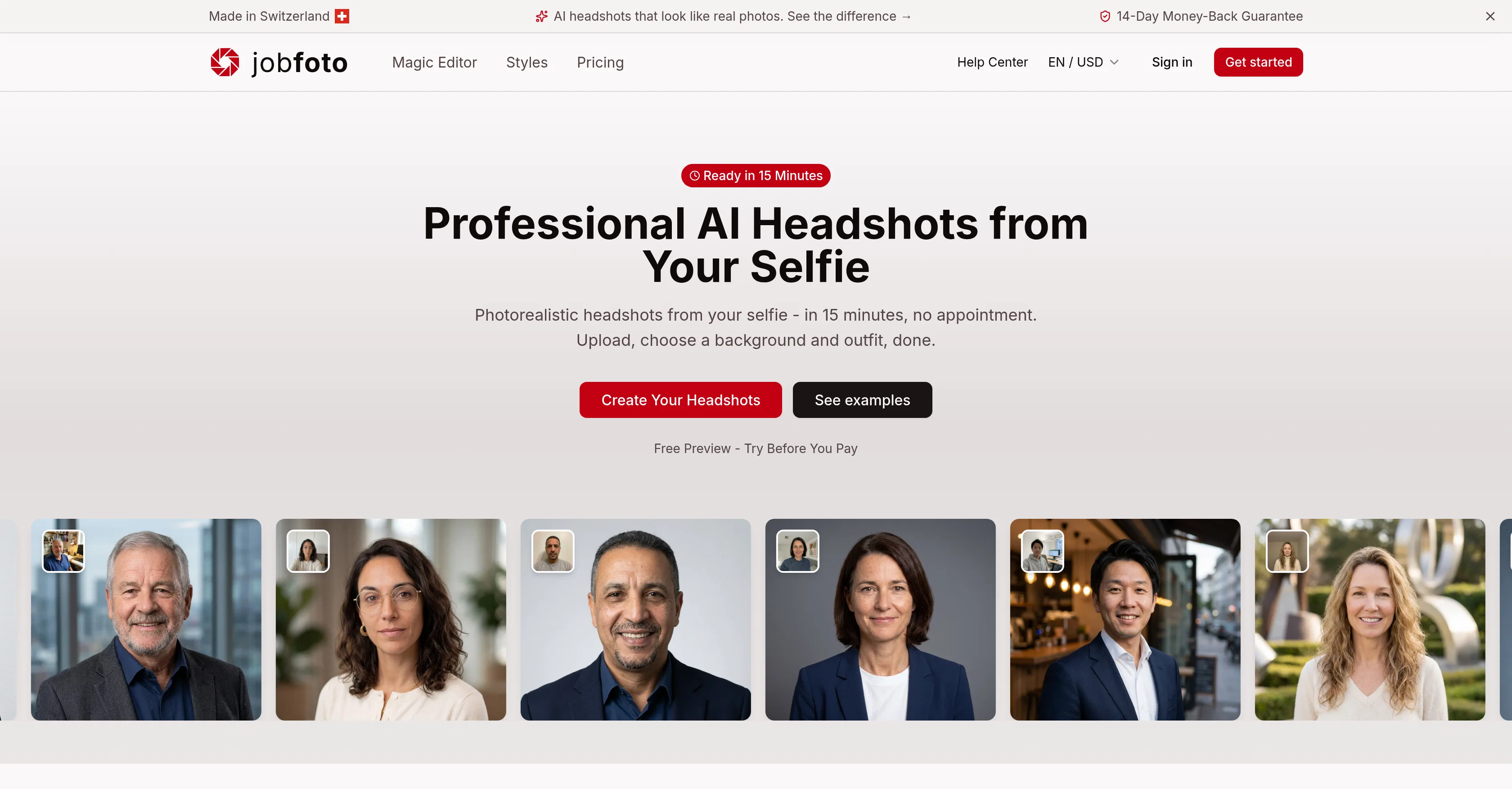 Jobfoto screenshot