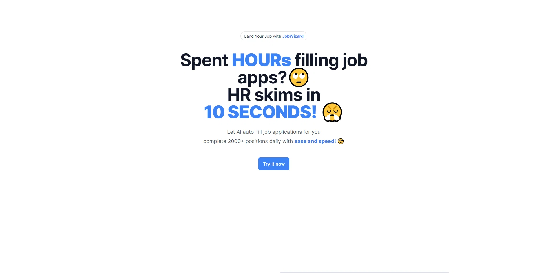 JobWizard screenshot