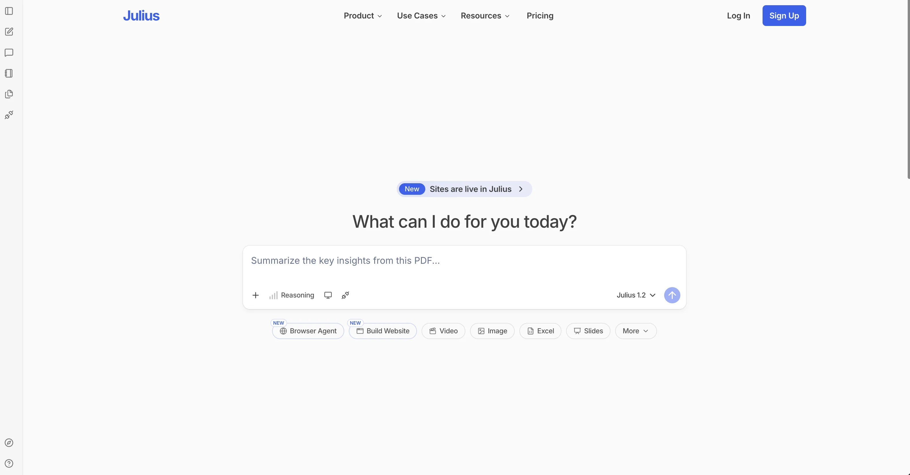 Julius screenshot