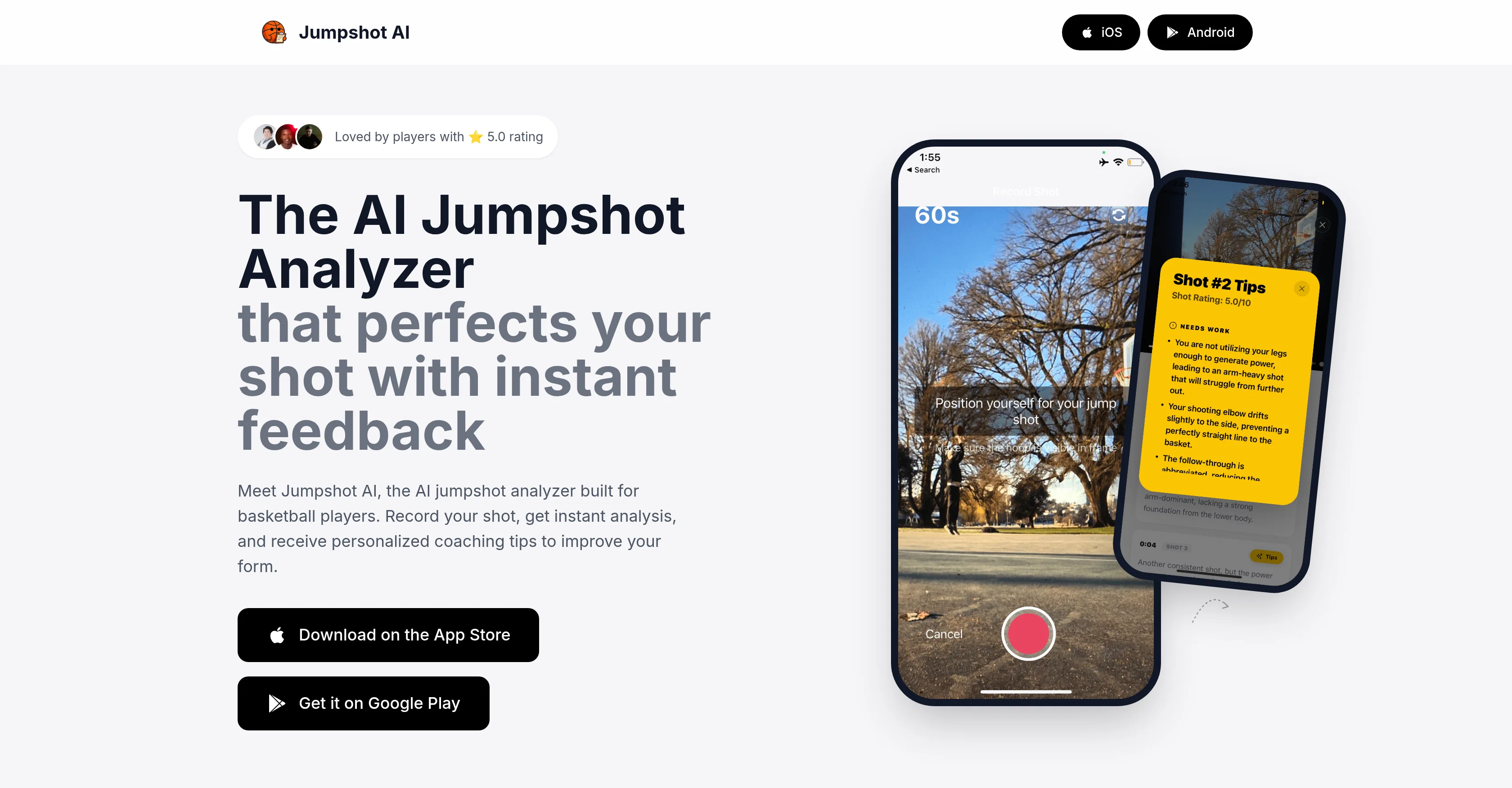 Jumpshot AI screenshot