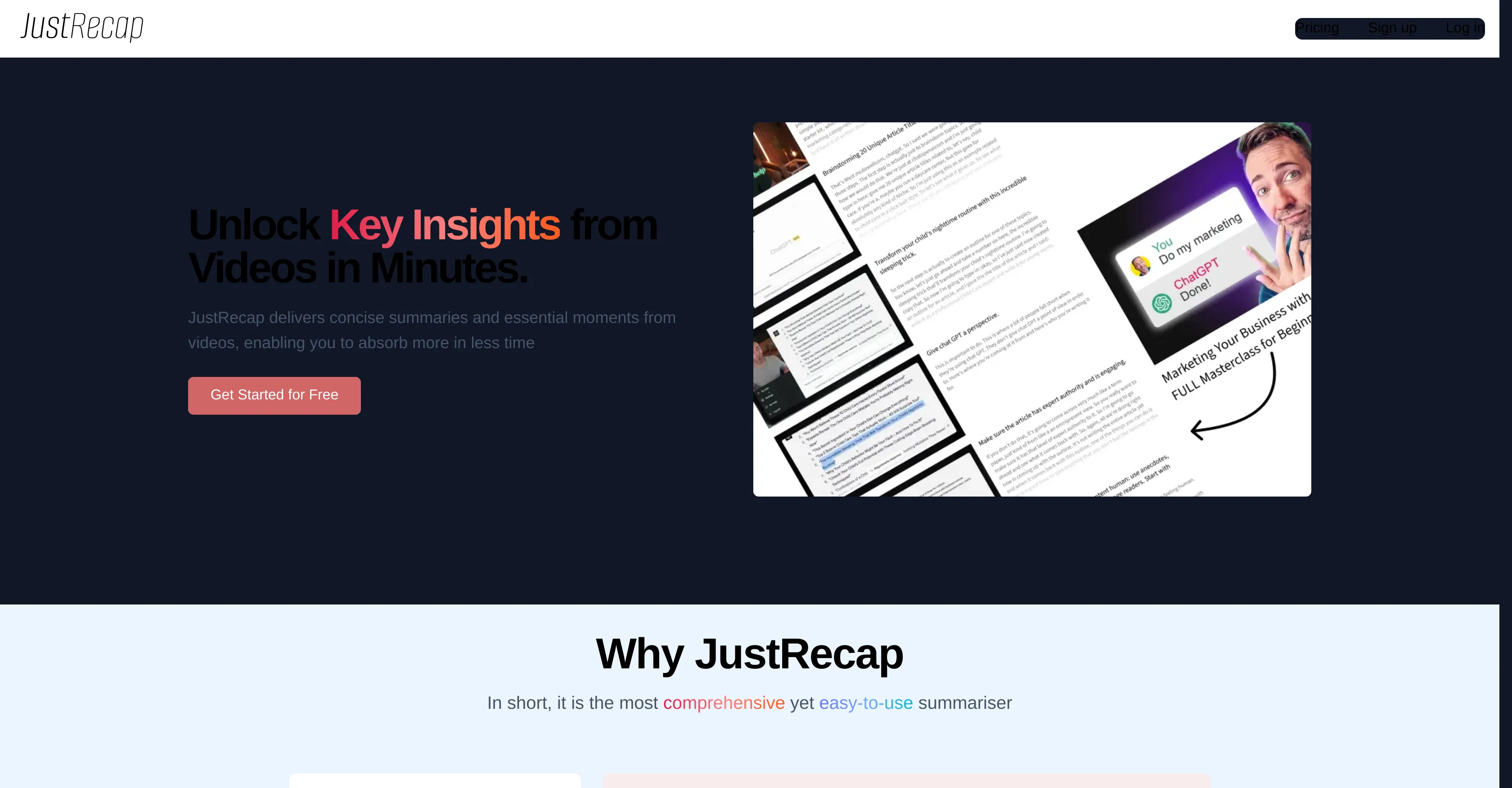 JustRecap screenshot