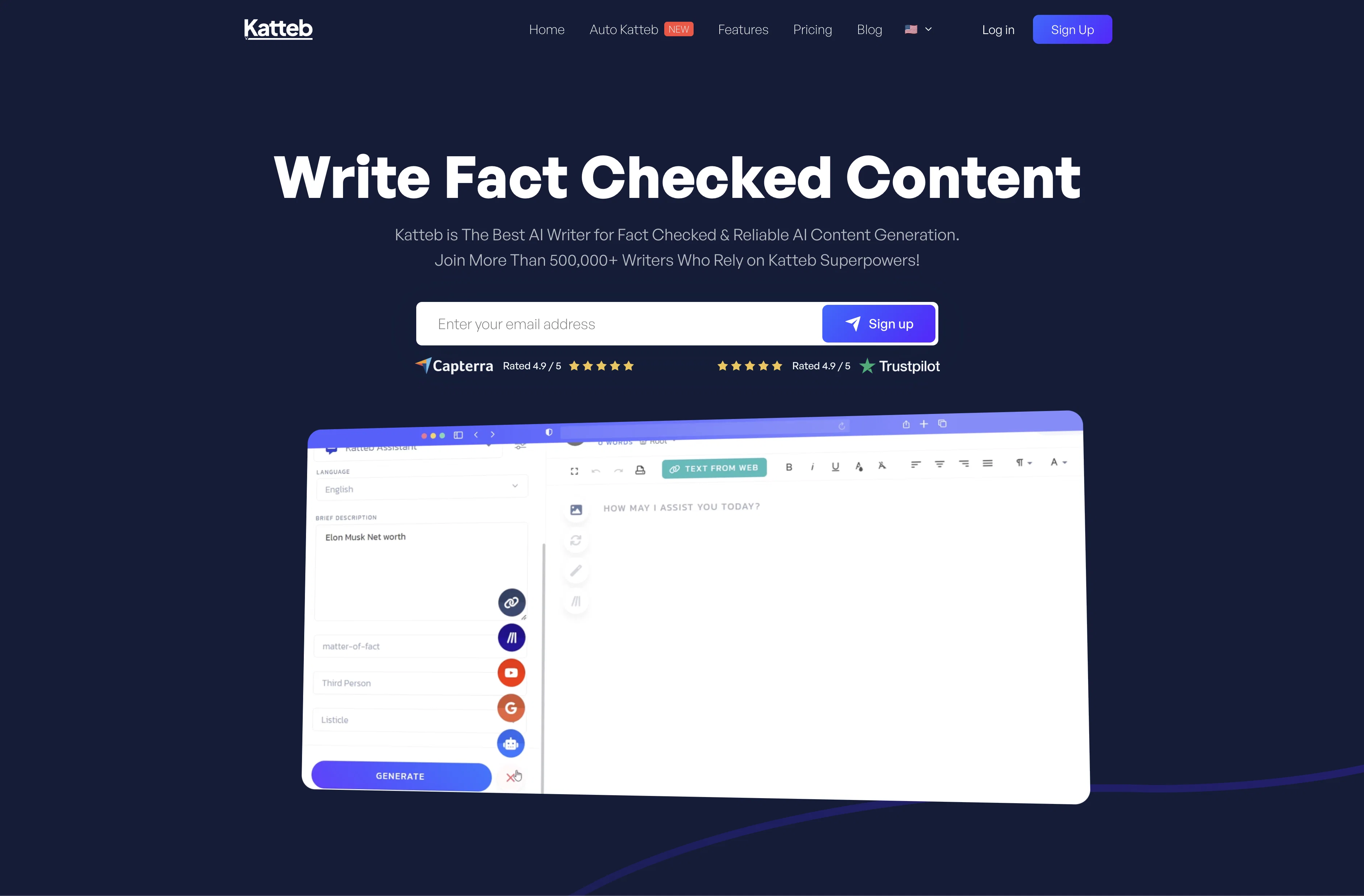 Katteb AI Article Writer screenshot