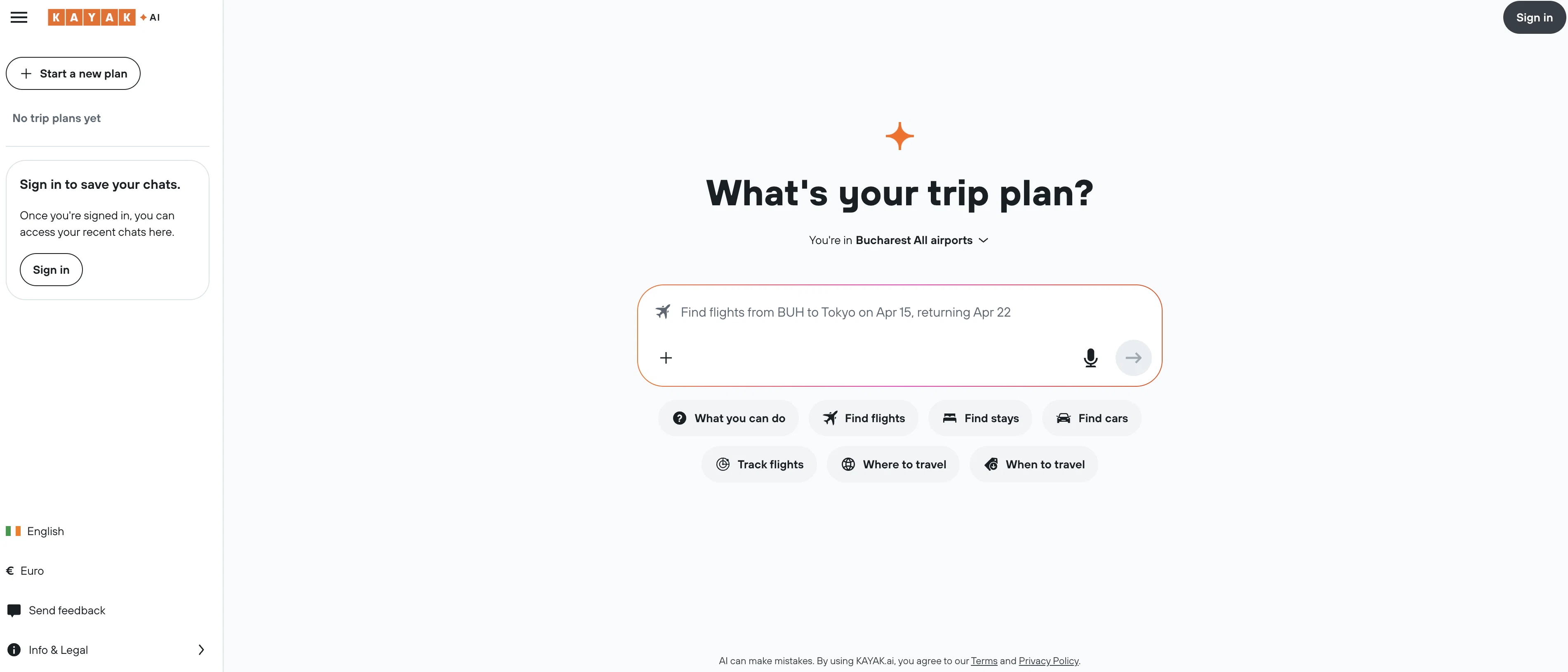 KAYAK.ai screenshot