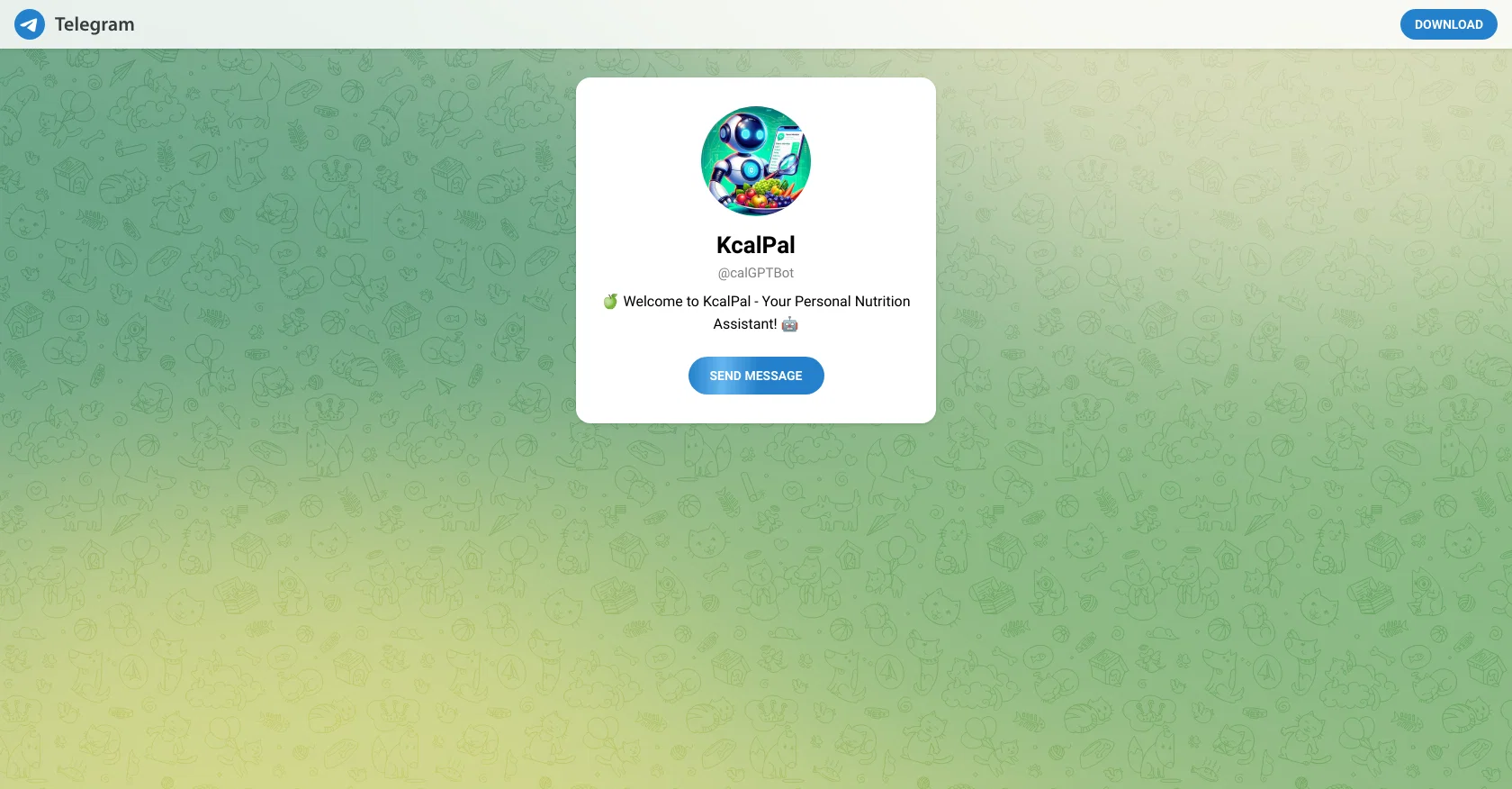 KcalPal screenshot