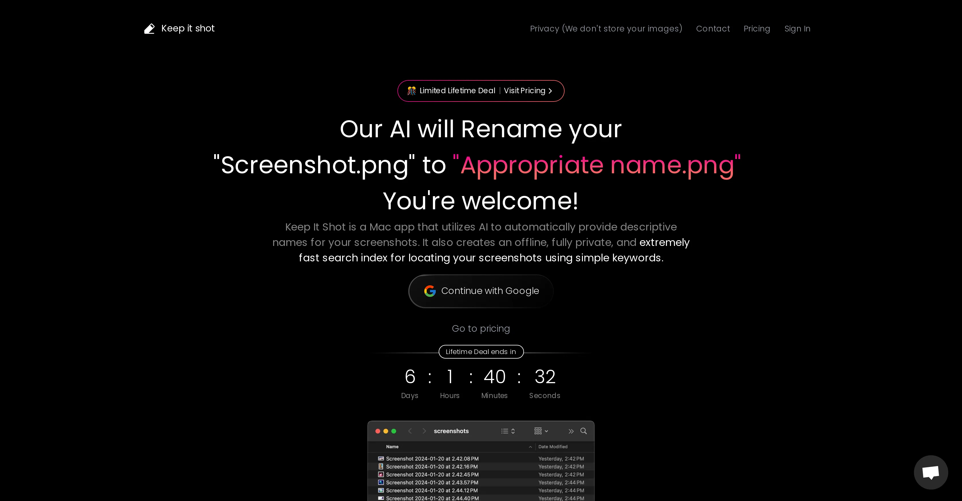 Keep It Shot screenshot