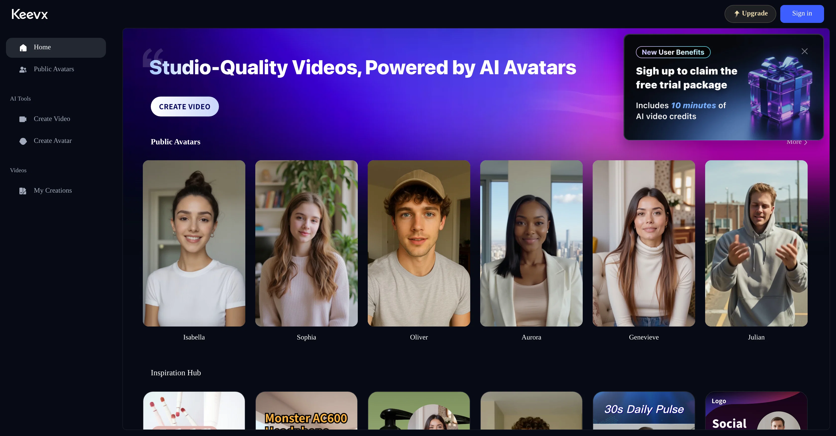 Keevx screenshot