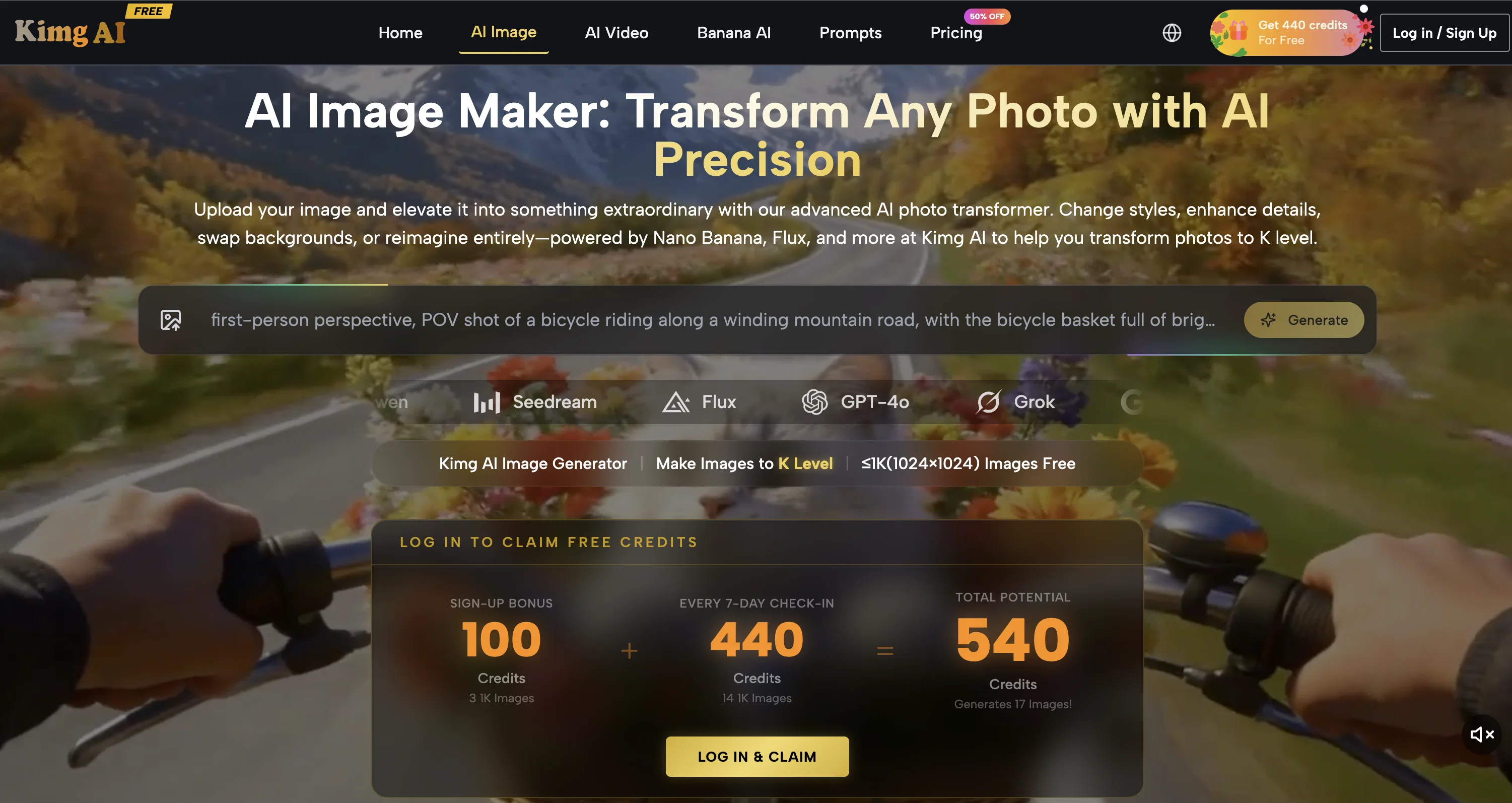 Kimg AI Image Maker screenshot