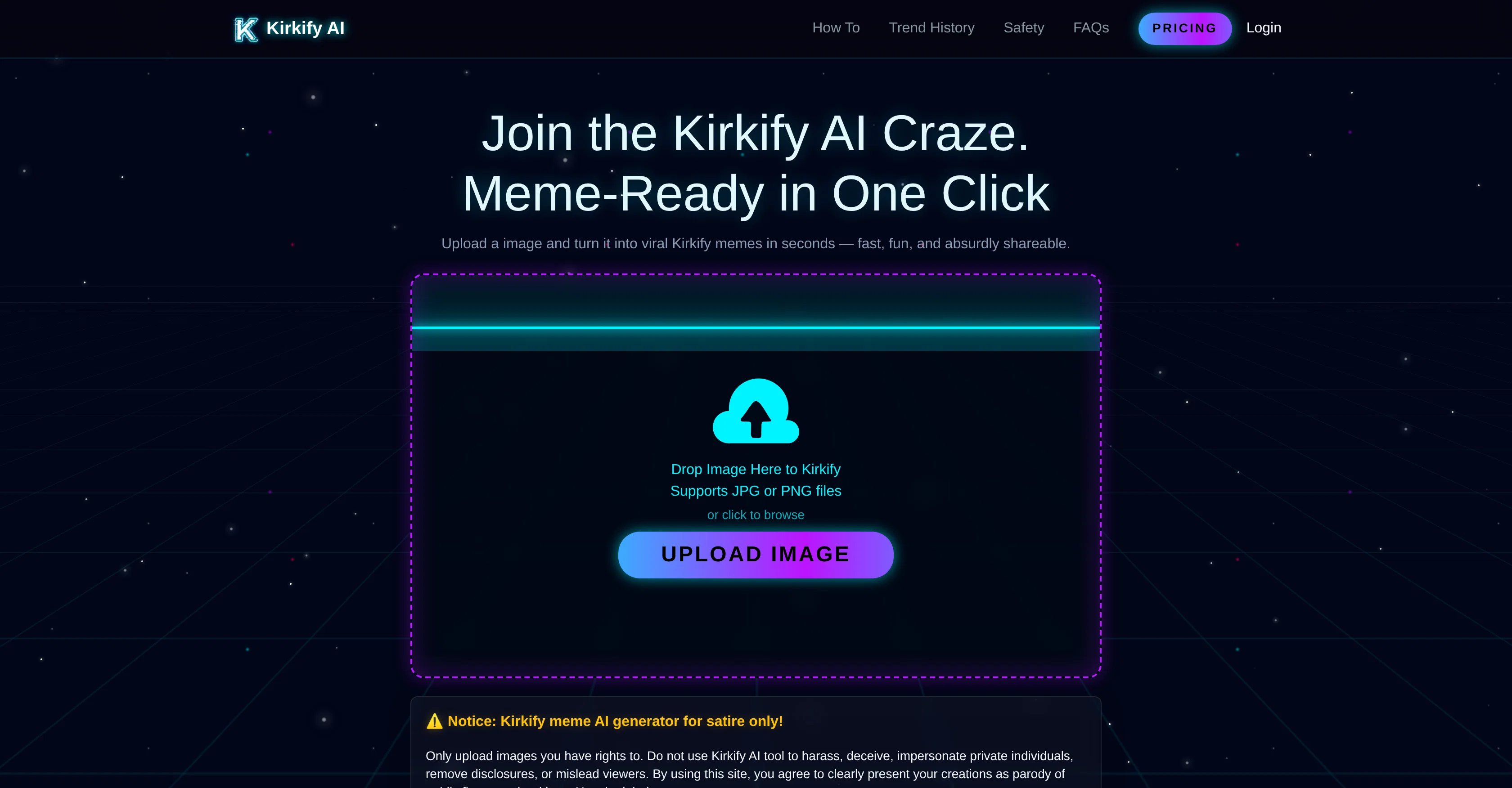 Kirkify AI | Kirkified Memes screenshot