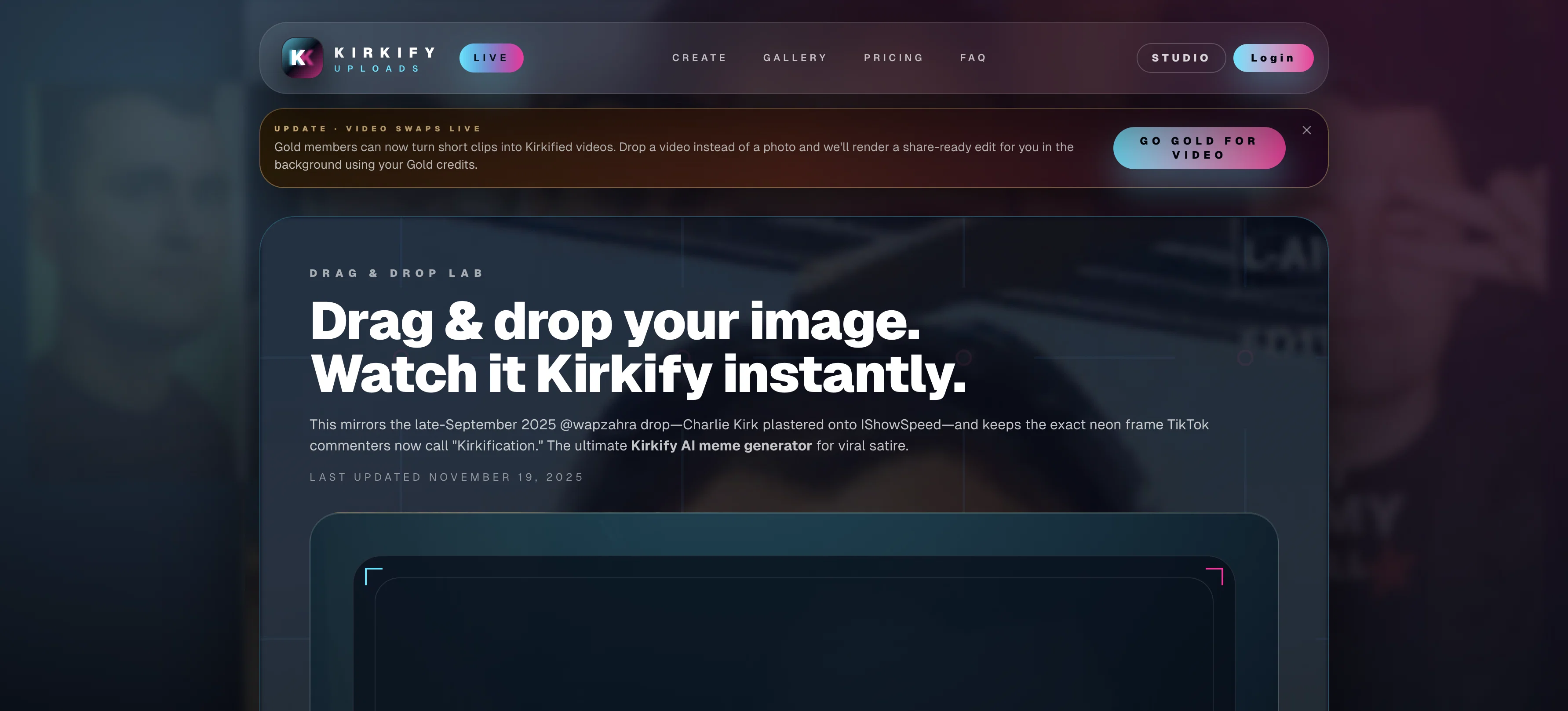 Kirkify AI screenshot