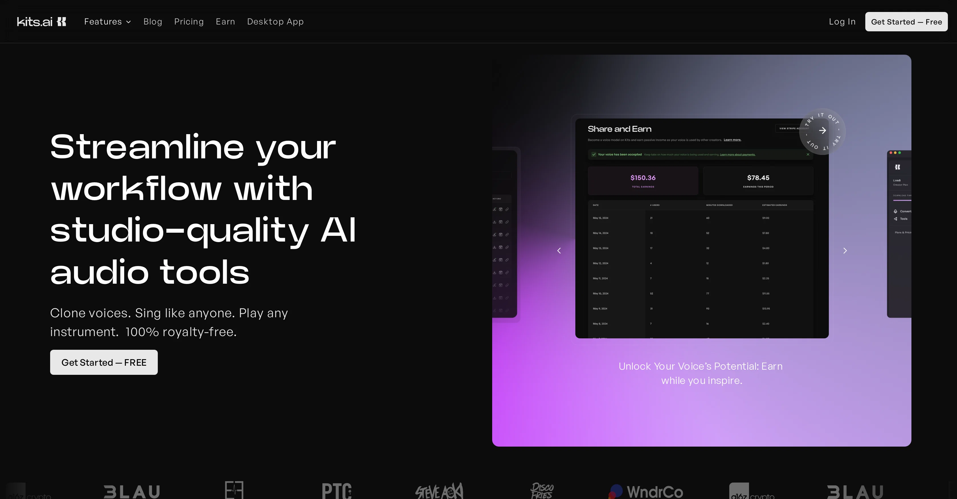 Kits AI screenshot
