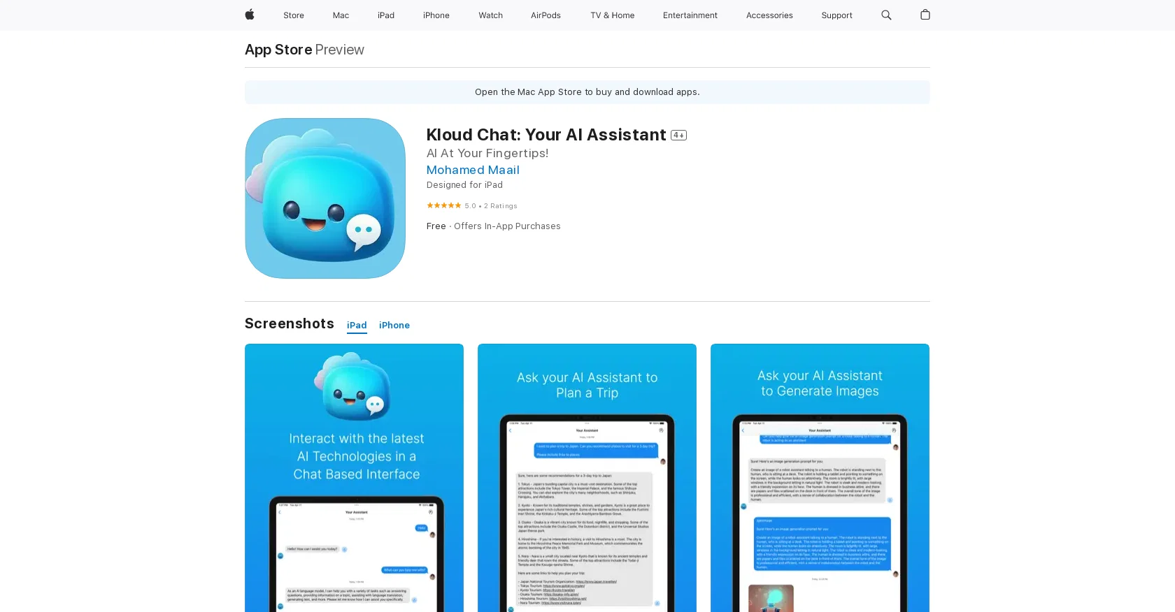 Kloud Chat screenshot