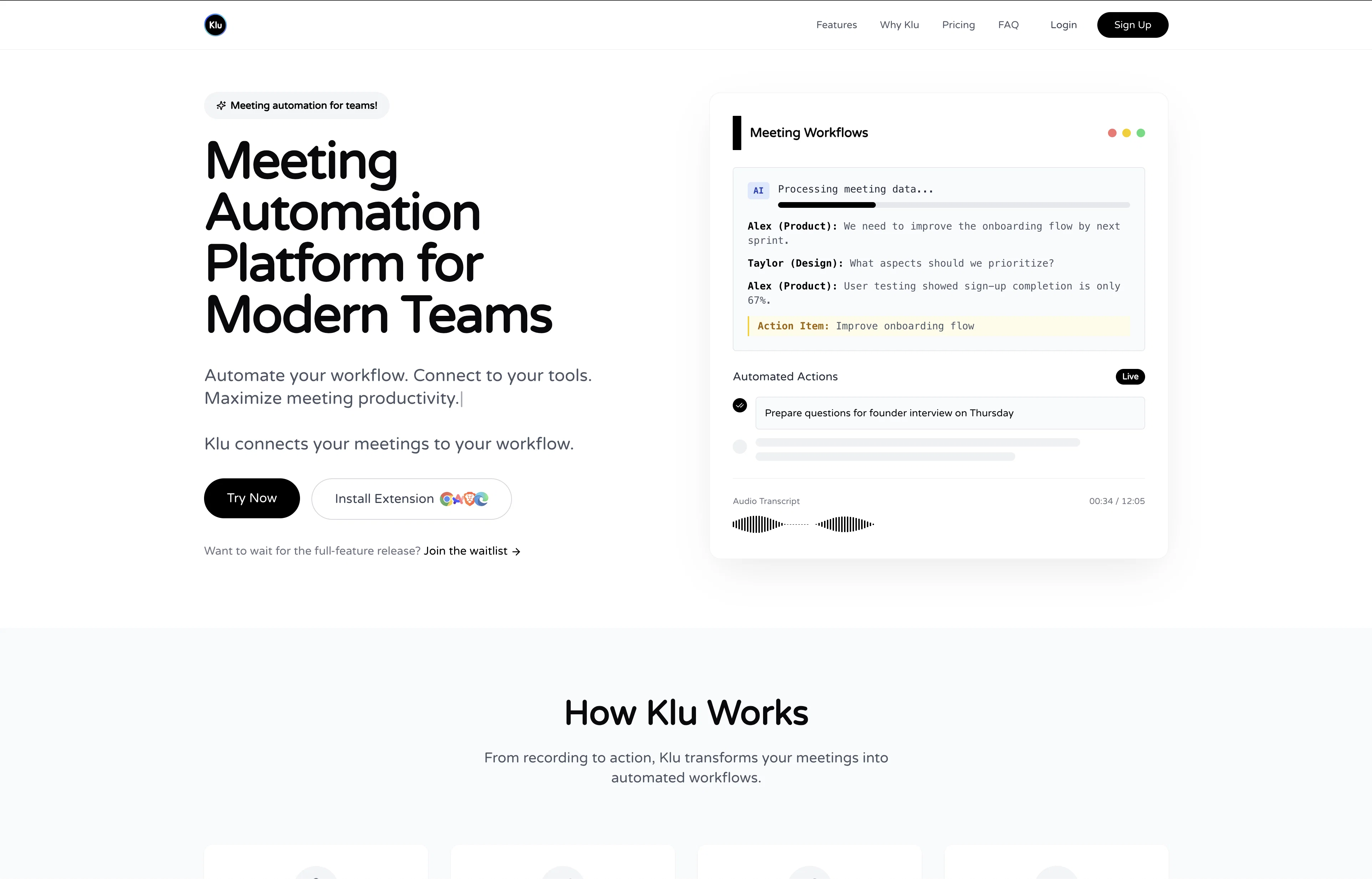 Klu AI screenshot