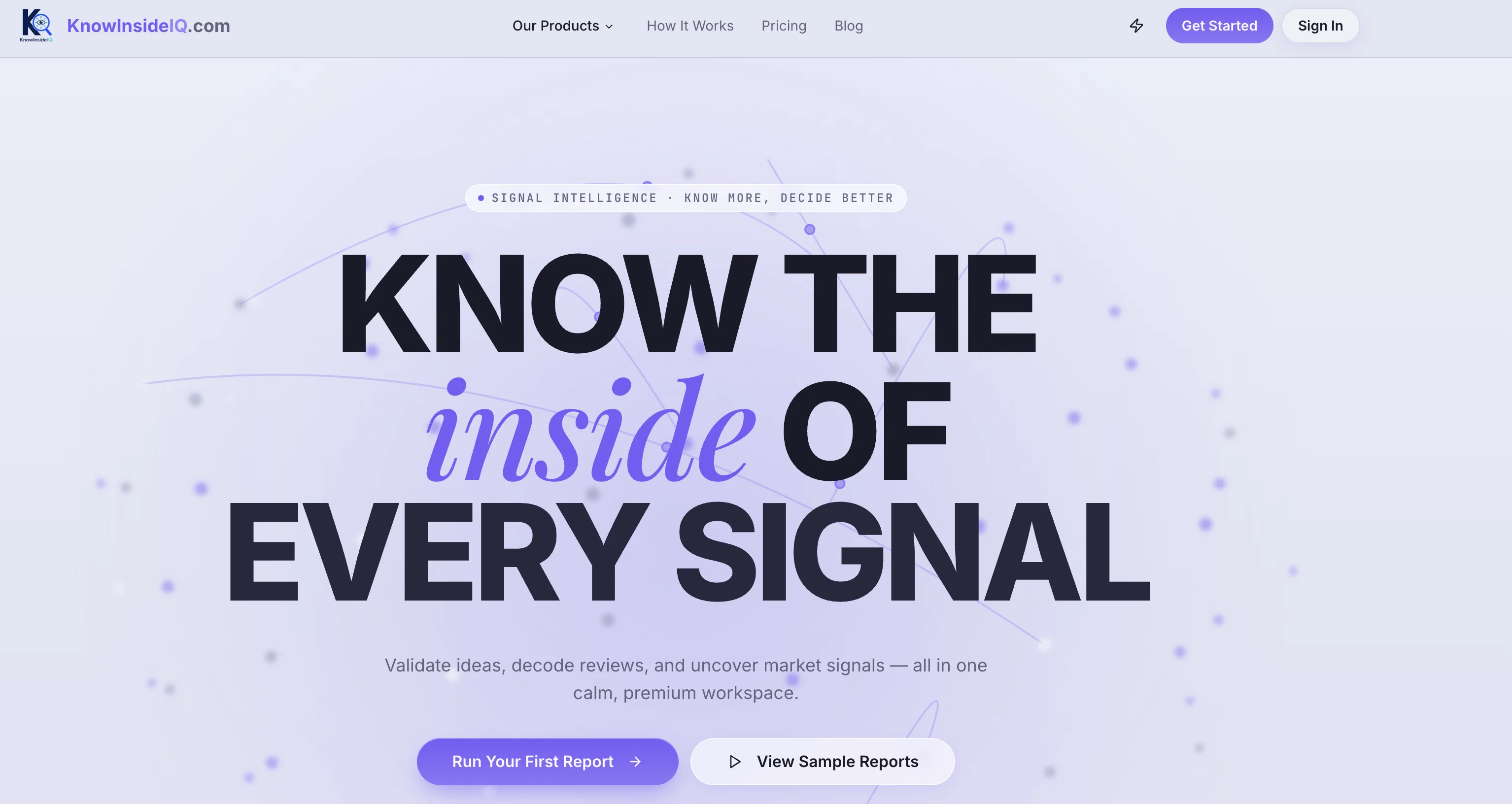 KnowInsideIQ screenshot